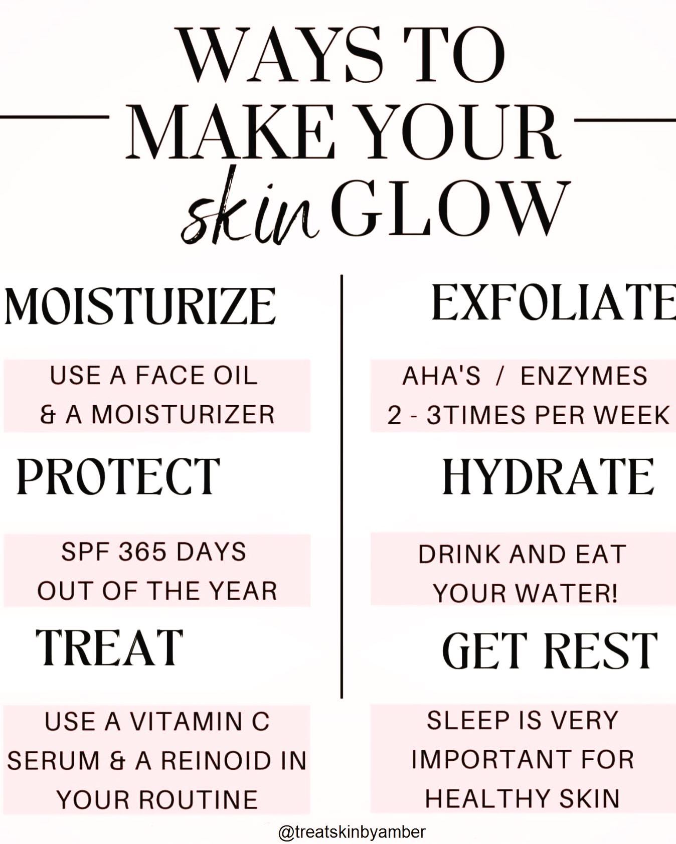 Glowing skin is always in!
Moisturize to protect and repair your skin, use a face oil to seal it all in!
*Winter Tip- Apply face oil AFTER moisturizer for added hydration and to really lock everything
Exfoliating with AHAβs (glycolic, lactic, mandelic) and Enzymes will eat away at dead skin that is making it look dull and tired.
*Winter Tip- Even if your skin feels dryer in the winter months you must still exfoliate regularly!
Protecting your skin from damaging UV rays will keep your skin from aging faster and looking leathery.
*Winter Tip- Apply SPF EVERY DAY even in the winter months when the sun doesn't seem to be out
Vitamin C and Retinoids are there to brighten and increase cellular turnover, the quicker the turnover the newer your surface skin will be! These ingredients help support the skins foundation.
*Winter Tip- This is a great time of year to get on a medical grade Retinol
Staying hydrated by drinking plenty of water and eating your fruits and veggies is great for overall health. The more dehydrated you are the more dull and dry your skin will look.π§
Plenty of sleep at night is very important to having healthy skin! Your skin repairs itself 30% faster while you are asleep.
Last but not least, monthly facials and guidance on a skin care routine that is right for you from your esthetician!
Link in bio to book ππ
#skincare #skincareroutine #skin #winter #products #glowingskin #skincaretips