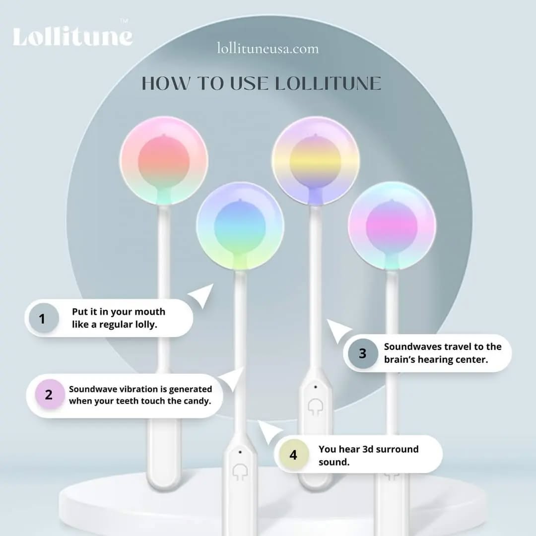 Bone Conduction lollipop Wireless Connection
Lollitune is the lollipop that delivers the perfect combination of futuristic/disruptive/black-magic sound technology and tasty healthy sweetness.
You get the same delicious lollipop experience as you do from regular candy, without having to worry about your teeth or health. And, of course, with Lollitune, biting into delicious candy lets you experience beautifully crisp sound
*Website is Live* Check out the Lollitune. It's the perfect combination of futuristic/disruptive/black-magic sound technology and tasty healthy sweetness!
.
.
.
#lollitune #sweet #candy #future #disruptive #usaaudio #technology #adorable #candycane #candy #sweet #cool #sound #taste #health #healthyliving #healthyeating #healthylifestyle #healthy #science #technology #invention #lollitine, #lollitunelolly, #singinglollipop, #soundtechlolly, #audiolollipop, #audiololly, #bluetoothlolly, #bluetoothlollipop, #glowlollipop