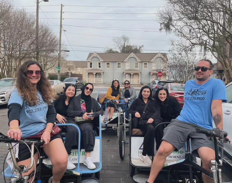 Celebrating a 20th-year reunion with Savannah Pedicab! 🩵
"Every company's greatest assets are its clients."
--
Book online: www.savannahpedicab.com
#savannahpedicab #savannahstaple #biketaxi #historicdistrict #groupride #savannahbiketaxi #pedalpower #pedicab