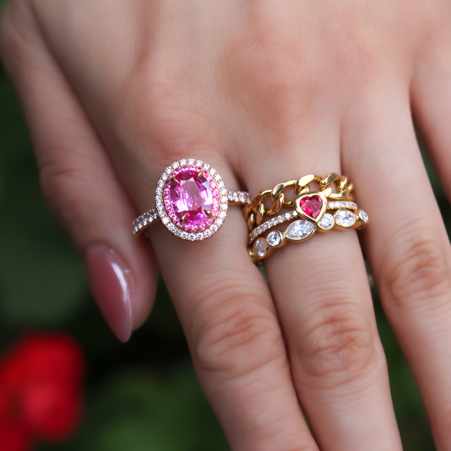 Pink Sapphires, Ruby hearts, and a whole lot of love 💕 Visit anytime from now through the 14th to shop our Lunar New Year Sale and get your loved ones the sweetest gift this February!
Or maybe even consider this as your sign to turn it into a date at our Valentine’s Day Celebration on Saturday Feb. 14th ❤︎11AM to 6PM 😉🎀 Give us a heads up at 408.872.1177 and we’ll have gift ideas ready for you!
#valentinesgift #pinksapphire #rubyrings