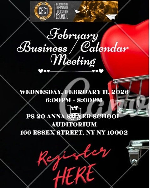 CEC 1 February Business / Calendar Meeting 02/11/2026