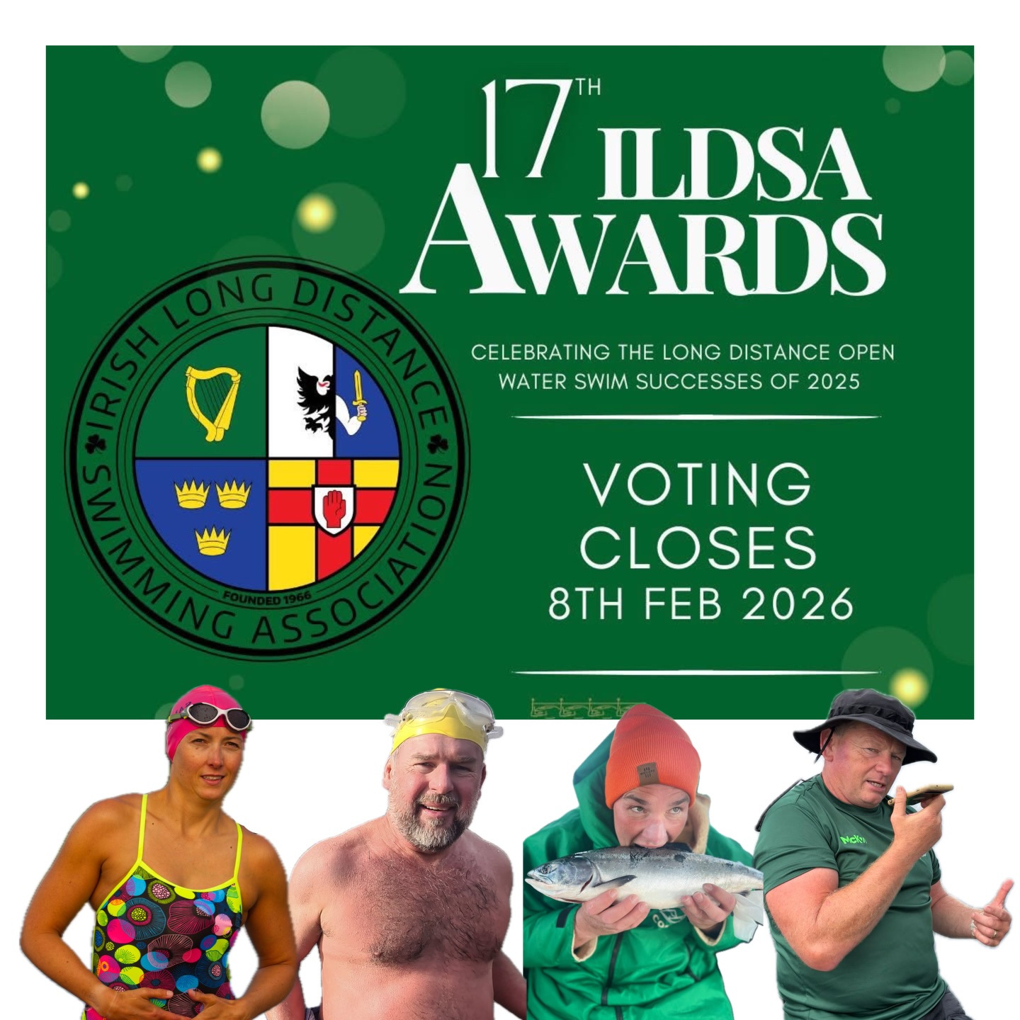 ๐ 17th ILDSA Awards โ A Huge Year for Sandycove Long Distance Swimmers! ๐
2025 has been an outstanding year for our long-distance athletes, and weโre proud to see Sandycove so strongly represented in this yearโs nominations:
โจ Brianna Jackson
โข Female Swimmer of the Year
โข Leinster Swimmer of the Year
โข ILDSA Margaret Smith Award
โข ILDSA Jack McClelland Pioneering Swim of 2025
โจ Dave Berry
โข Male Swimmer of the Year
โข Leinster Swimmer of the Year
โข ILDSA Shane Monaghan Award (2 swims)
โข ILDSA Jack McClelland Pioneering Swim of 2025 (2 swims)
โจ John Curley
โข Male Swimmer of the Year
โข Leinster Swimmer of the Year
โข ILDSA Shane Monaghan Award (2 swims)
โจ Ger Kennedy
โข Open Water Coach of the Year
๐ Massive congratulations to all nominees โ truly inspiring achievements!
๐ณ๏ธ Vote for our swimmers (and other incredible athletes) here:
https://forms.gle/XSVpKRaPQ6nsCYrp6
#sandycovesc #ildsa #longdistanceswimming #openwaterswimming