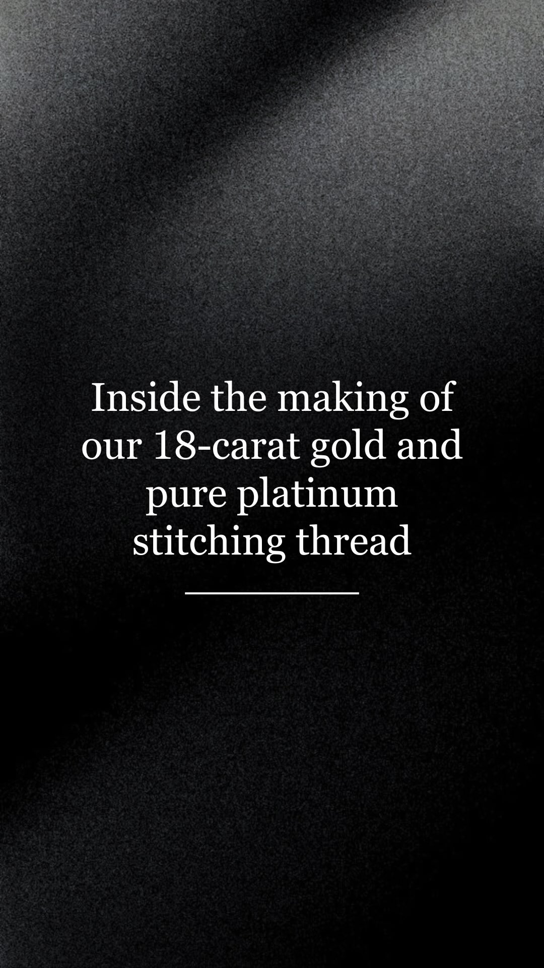 Take a glimpse into the production of our precious metal thread, developed in France by a truste....