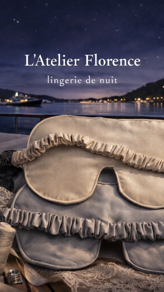 La mer au crépuscule,
Un instant suspendu,
La soie se dessine.
#lAtelierFlorence #silklingerie #portovecchio