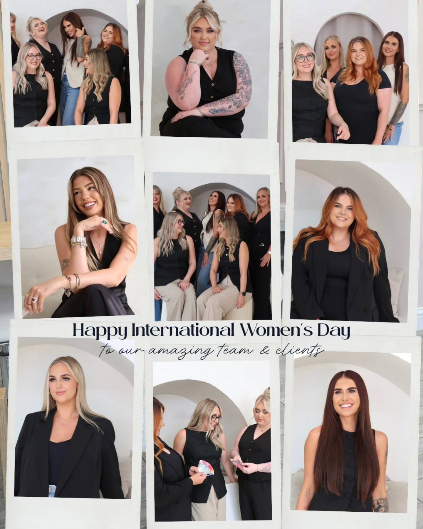 Today we’re celebrating the incredible women who make Jemma Elizabeth Beauty what it is.
Our talented team of women who show up every day, support each other, make each other laugh, and bring so much skill and passion to the salon.
Every one of them has their own journey and has overcome different challenges to get to where they are today, building their confidence, their businesses and their place within the industry.
And of course our amazing clients who sit in our chairs, share their stories, support our businesses and trust us to make them feel their best.
This little space we’ve created is full of strong, hardworking women cheering each other on and it’s what makes the salon such a special place to be 💘.
#internationalwomensday