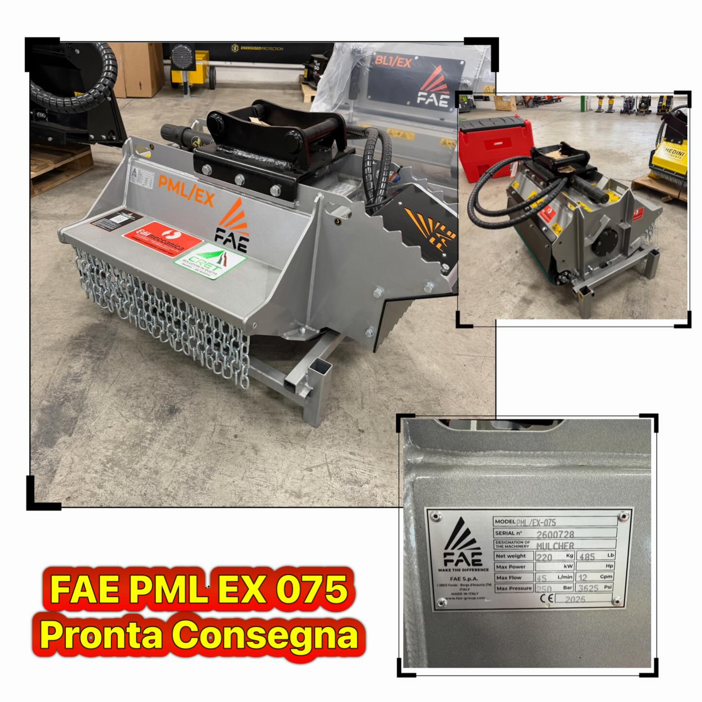 🏔️ FAE PML EX 075 🏔️
📍Da 2 a 7,5 t
📍Diametro fino a 5 cm
PRONTA CONSEGNA IN CRET
contattaci per info e preventivi
📱3289542916