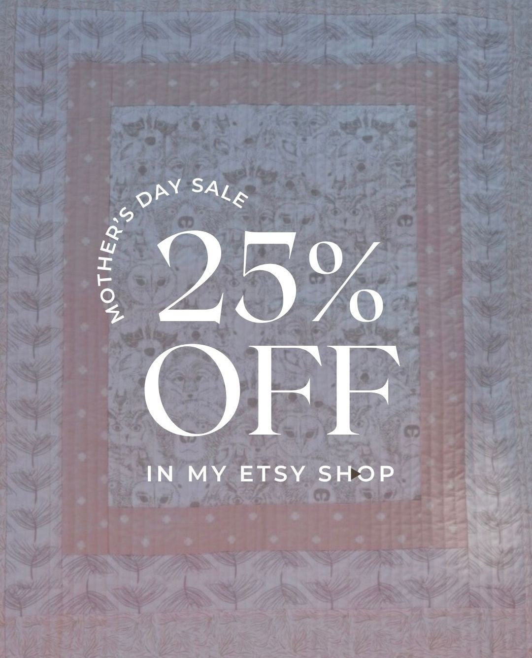 Mother’s Day Sale starts today!💐✨
From baby quilts to pet quilts, everything is stitched with love and ready to find a home!
The sale runs through May 31 — the perfect time to shop for a meaningful gift (or something special for yourself 💕)
#babyquilt #etsy #motherdaysale #petquilt #babygift #petgift