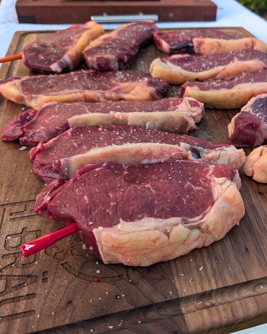 We recently hosted the Whiskey Club of Newberry for a tasting that paired four bourbons with four different Hi Brau beef breeds, and let's just say, it sparked some good conversation.
Great food, great company, and a deeper appreciation for how much flavor can vary from breed to breed (and barrel to barrel). 🥃
Want to host your own? Stock up on steaks at hibraubeef.com!
#HiBrauBeef #WhiskeyAndBeef #FlavorProfiles #KnowYourBeef #NewberrySC
