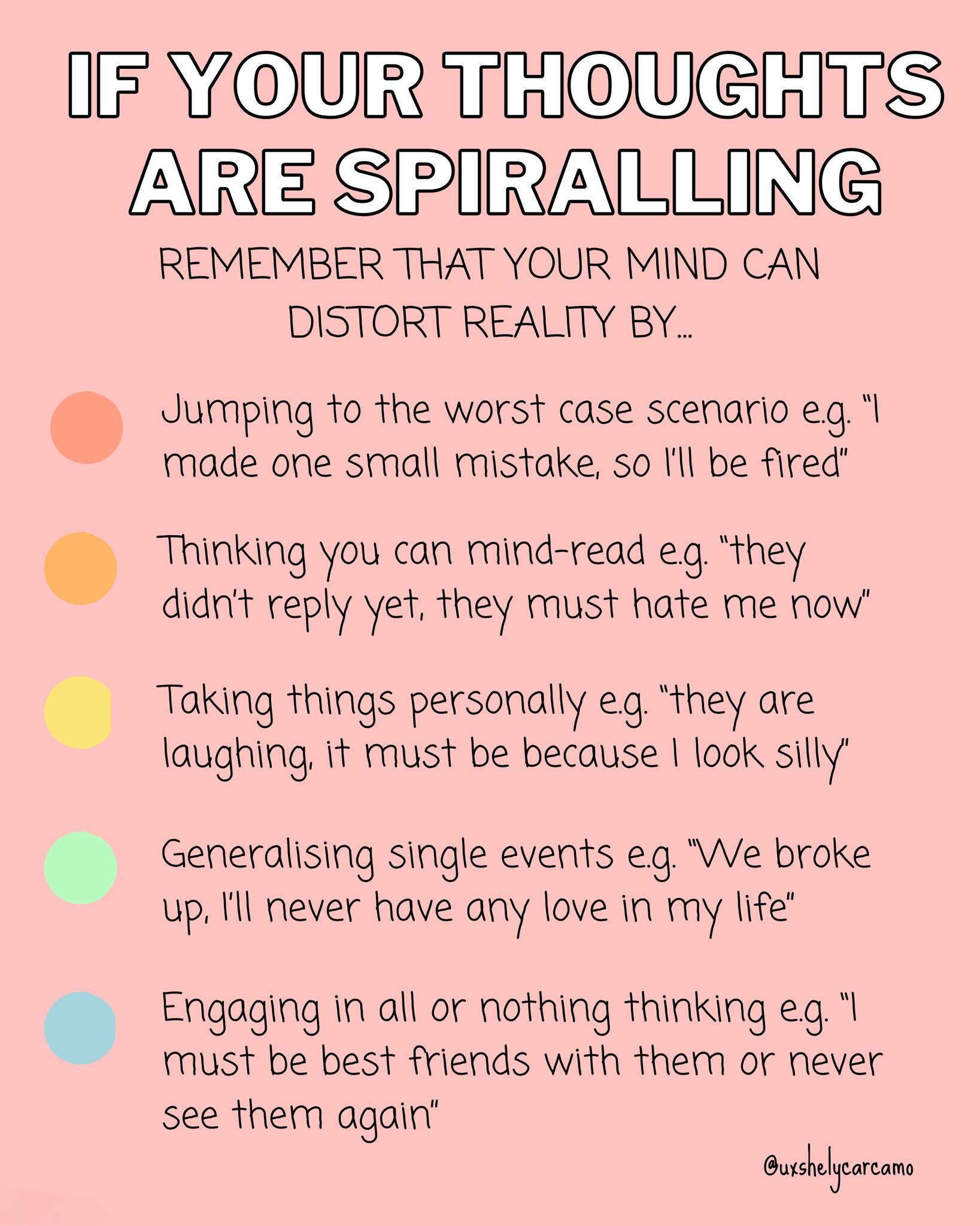 What reminder do you most need when your thoughts are spiralling? 💗