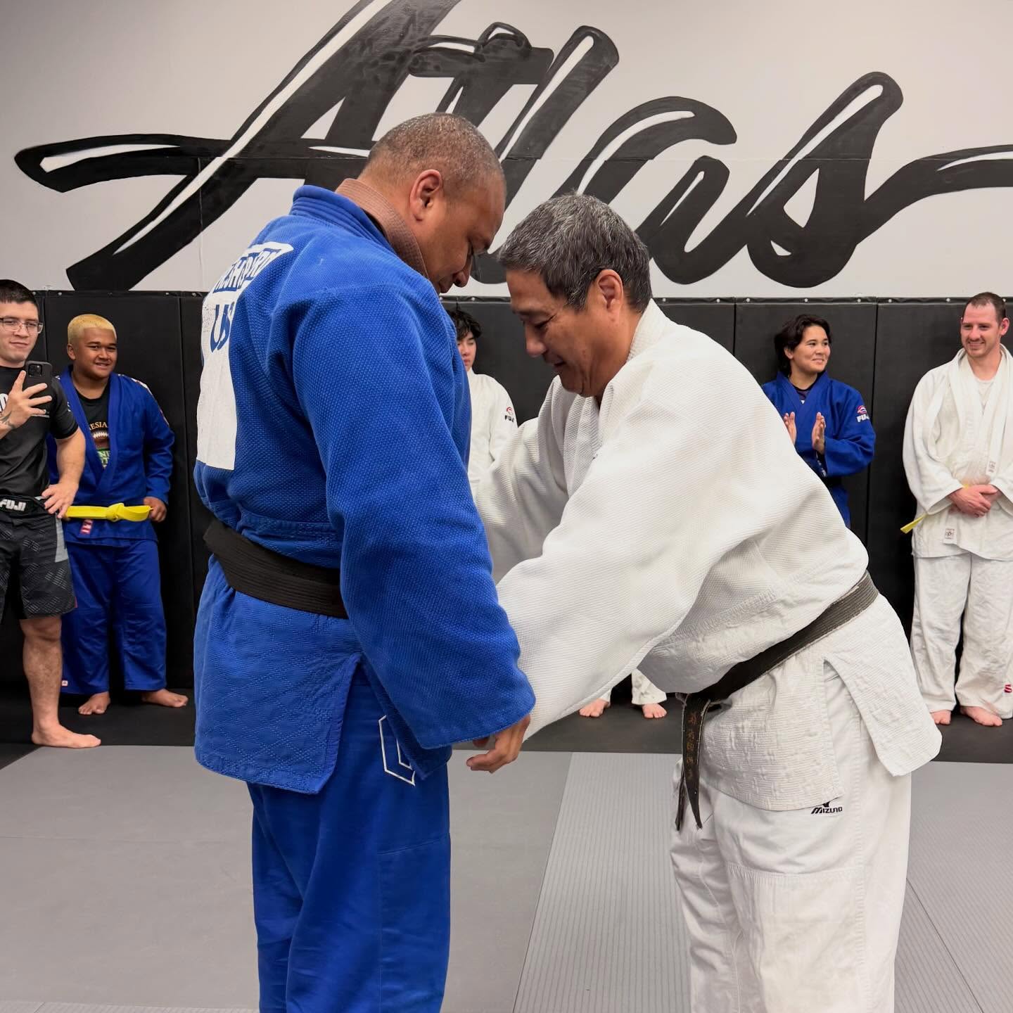 Congratulations to @ransonshepherd on receiving his Judo black belt from his long-time Judo Sensei, Coach Chris Sakoda.