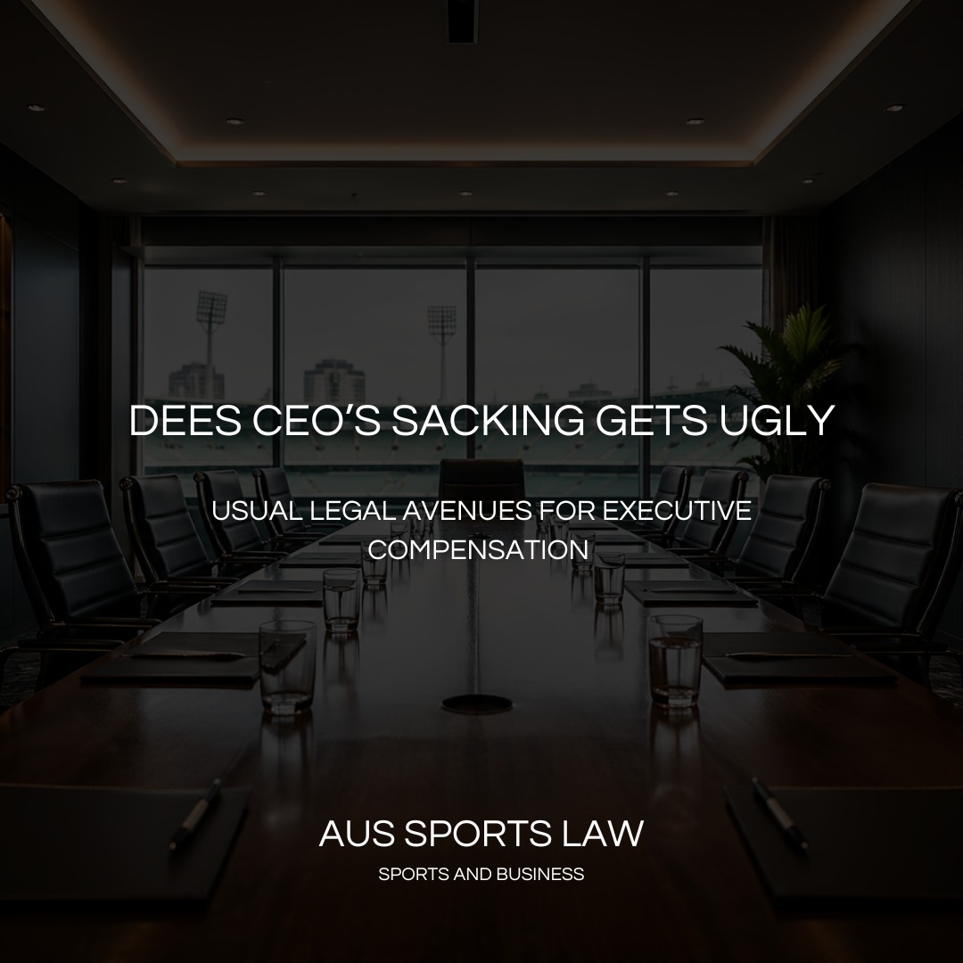 Recent news reports suggest we can expect to see some legal action following the Dees' recent sacking of its CEO.
When a senior figure in sport is moved on, some might think executives will run to an unfair dismissal claim. In most cases, that option isn’t actually available.
Unfair dismissal under the Fair Work Commission is limited to employees who fall under the high income threshold (set each year) or who are otherwise covered by an award or enterprise agreement. Most CEOs, executives, and senior operators in sport sit well above that threshold and are on bespoke contracts. That means they don’t get access to the unfair dismissal regime at all.
So the question isn't “was the dismissal harsh, unjust or unreasonable?” It's “what rights actually exist here?”
At that level, the starting point is always the contract. Senior roles are negotiated with an understanding that things can change quickly. Boards lose confidence, strategy shifts, relationships break down. Most contracts allow for termination without cause on notice or payment in lieu. If the organisation has acted within those terms, it becomes difficult to argue the termination itself was unlawful. If they haven’t, that opens the door to a breach of contract claim, usually focused on notice, whether termination for cause provisions were enlivened, or unpaid entitlements.
The other angle that sometimes comes into play is general protections under the Fair Work Act . This is not about whether the decision was harsh. It’s about why it was made. If the individual can point to something like raising certain concerns, making certain complaints, or exercising some other workplace right, and say the termination happened because of that, then it becomes an adverse action issue. That shifts the burden back onto the employer to prove otherwise, which can materially change the dynamic.
In practice, most senior exits in sport turn on those two pathways. Either the contract has been complied with, or there’s an argument it hasn’t. And in some cases, there’s an attempt to frame the circumstances as a general protections issue to increase leverage.