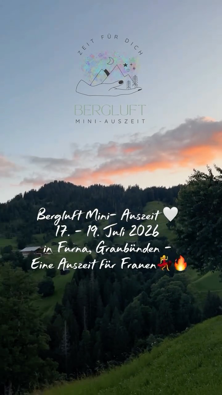 Bergluft Mini- Auszeit 🤍 17. - 19. Juli 2026 in Furna, Graubünden - Eine Auszeit für Frauen💃🔥
Ein Wochenende zum Durchatmen, Loslassen und Auftanken. Denn machnmal braucht es nur eines: Raum, Ruhe. Abstand vom Alltag.
Kakaozeremonie für Herzöffnung & Verbindung | Soundhealing / Klangreise zur Tiefenentspannung | Journaling & sanfte Reflexionsimpulse | Zeit in der Natur | gemeinsame Momente am Feuer | Raum für Rückzug, Integration und einfach Sein ✨
Mir freued eus riesig uf di🌸
Stephanie & Petra @petra.eigenmann
STEPHANIEBUECHEL
HEIHEISTEPHANIE
ABTWILSG
FOTOGRAFINSTGALLEN
FOTOGRAFINOSTSCHWEIZ
RETREATSCHWEIZ
AUSZEITSCHWEIZ
ZURÜCKZUMIR
FURNA GRAUBÜNDEN
STGALLEN
RETREATNORWEGEN
TROMSØ
FOTOREISEFÜRFRAUEN
LIFECAOCH
ZYKLISCHESLEBEN
FRAUENPOWER
FRAUENCOACH
TAGESAUSZEITSTGALLEN
STEPHANIESSAFESPACE
SCHWEIZERPODCAST
PODCASTAUFSCHWEIZERDEUTSCH