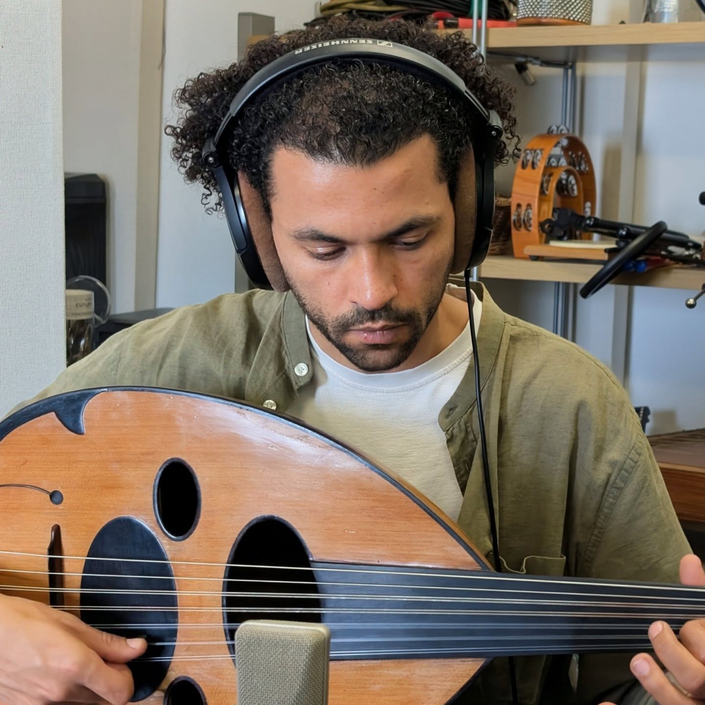 @tarekelazhary was in the studio today recording a new album we're writing for @audionetwork .