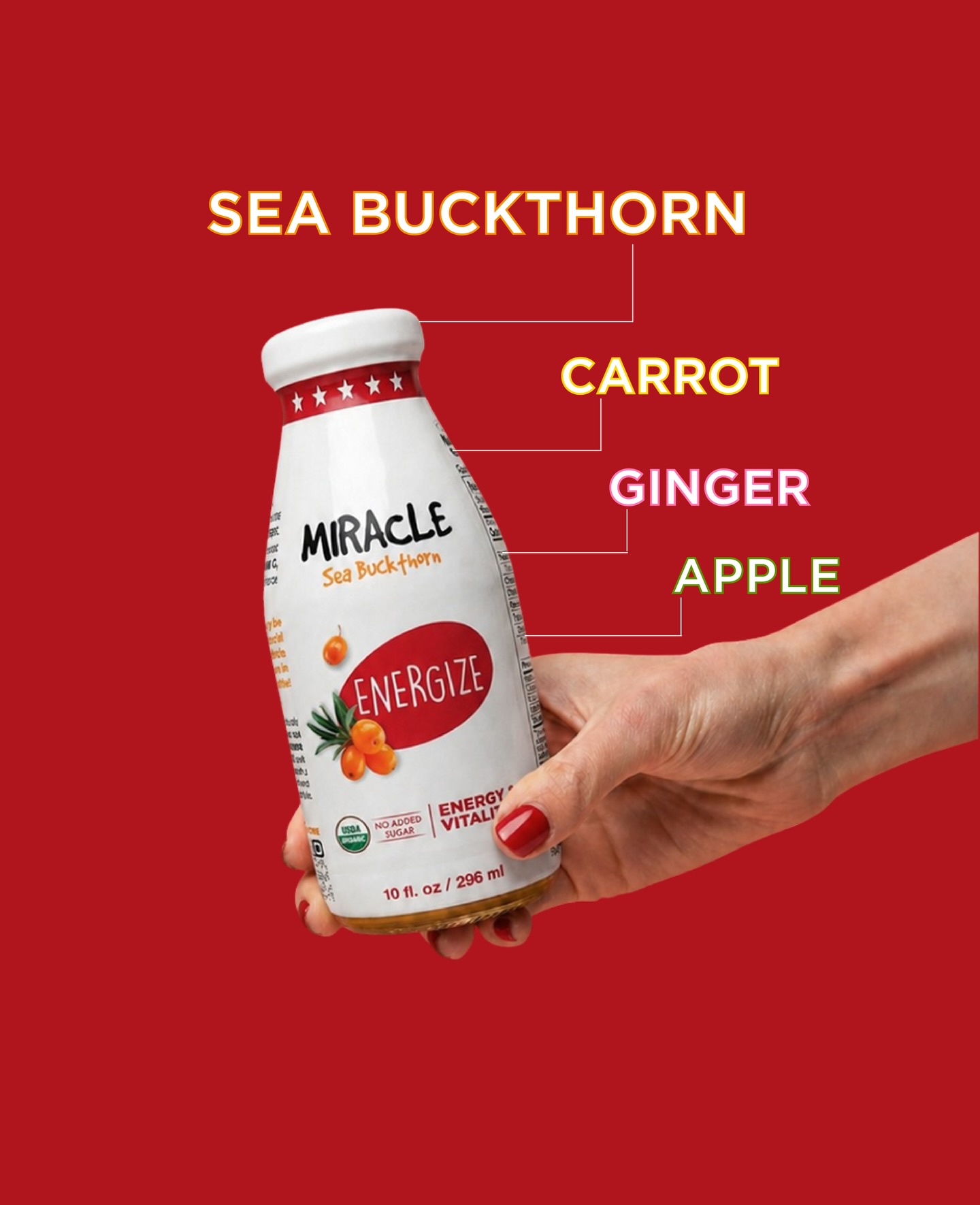 POV: you just found your new natural energy boost ⚡🍎🥕
Sea buckthorn + carrot + ginger + apple = that glow + go combo 🔥
No crash, just vibes 💃✨
Sip smart. Feel unstoppable.
-
-
-
#seabuckthorn #naturalenergy #miracleberry #seabuckthornjuice #drinksmart