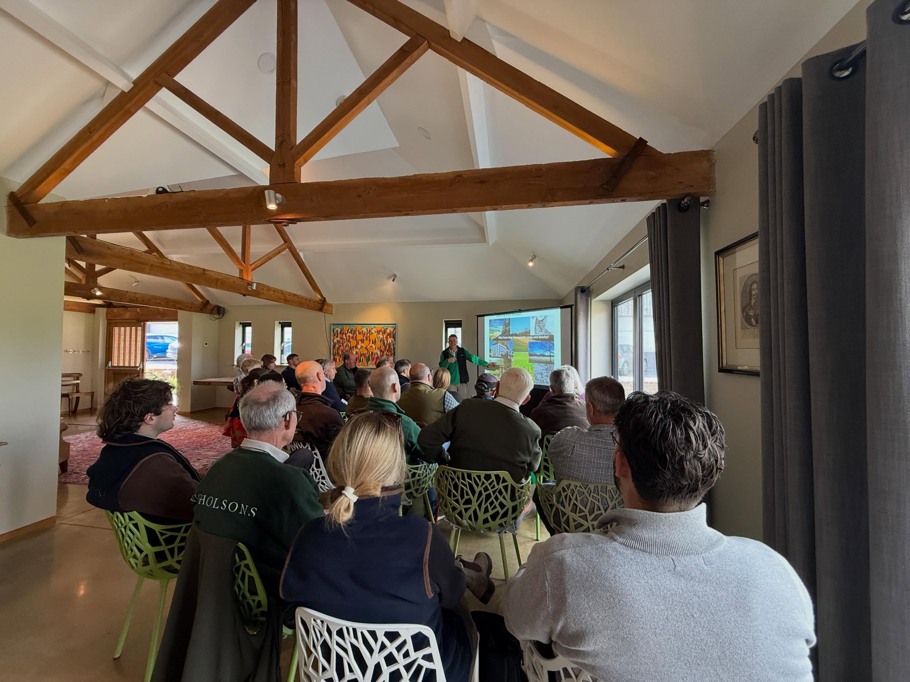 Fabulous day out with the Midlands regional group of the @charteredforesters talking all things deer and grey squirrels in relation to CS grants. Thanks to the committee who worked hard to put this event together.