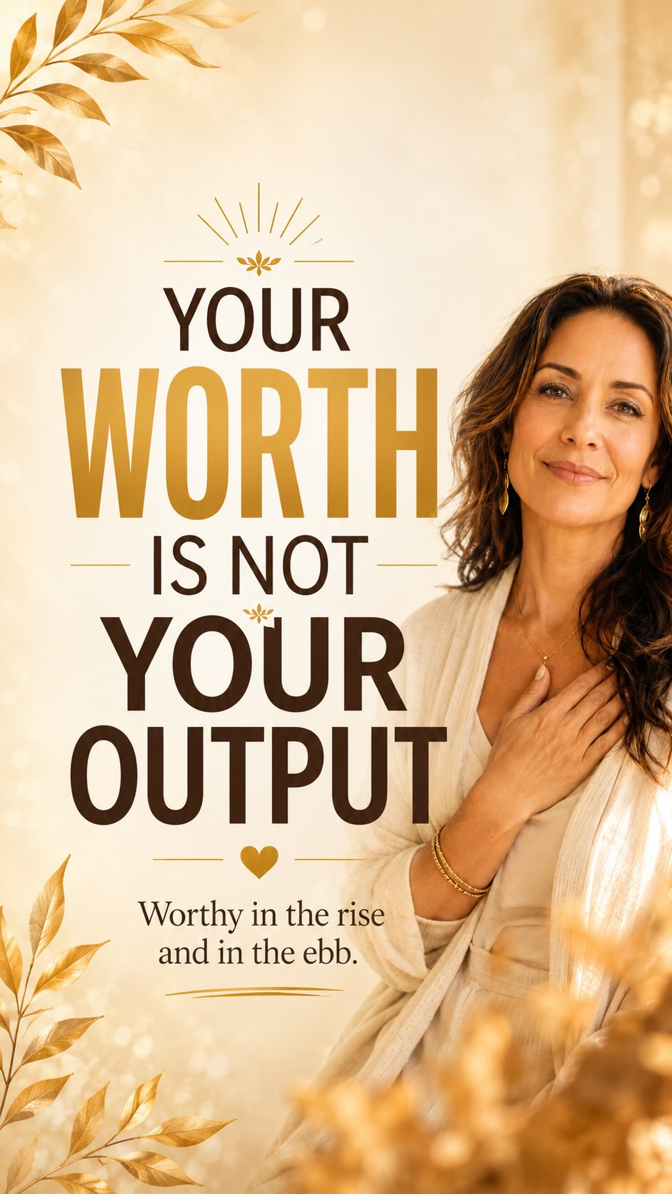 Leave a 🔥 if you needed to hear this today.
Your worth isn't tied to your productivity or availability. You're worthy while creating, resting, energized, or moving slowly. Worthy in the rise and the ebb.
#SelfWorth #MentalHealth #RestIsProductive #Authenticity #Mindfulness #Wellbeing #SelfCare