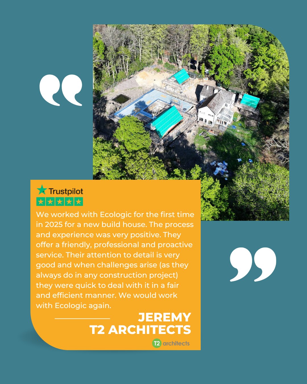 Great feedback from Jeremy at @t2_architects following our work together on the Woodriding project.
It was a pleasure to collaborate on this new build, and to hear such positive feedback around the process, communication and attention to detail from a fellow project partner.
Strong relationships and open communication across the team are what make projects run smoothly from design through to delivery.
#clientfeedback #architectreview #sips #buildquality #collaboration