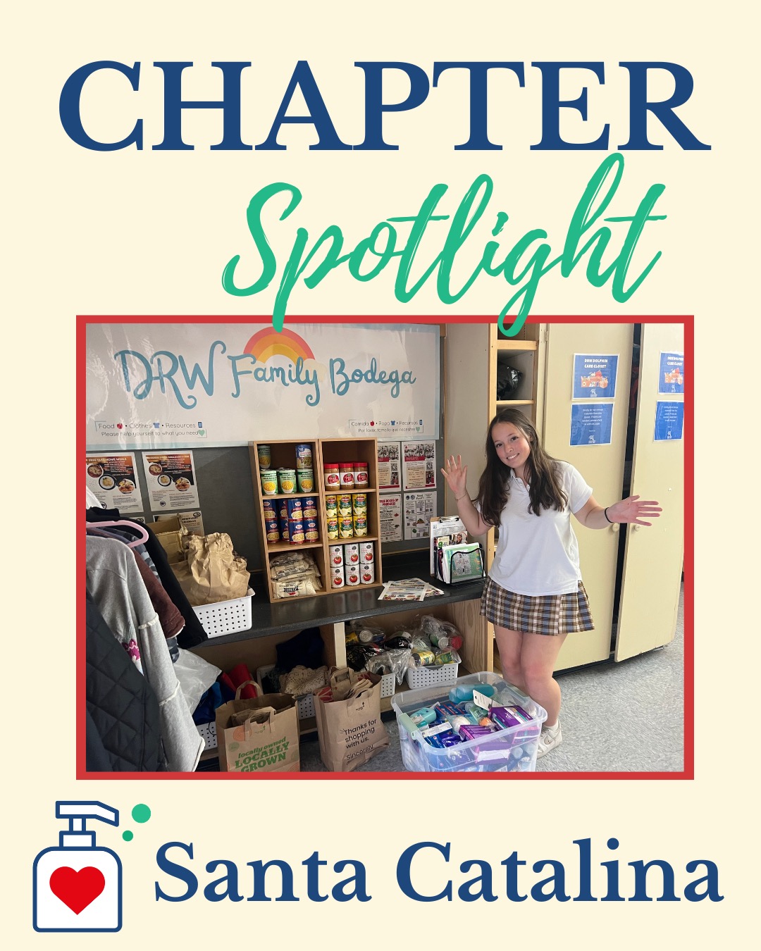 The Santa Catalina Chapter raised over $500 worth of hygiene products in just one week! They donated hygiene supplies to a nearby elementary school where approximately 85% of families live below the poverty line.
Thank you for supporting the Santa Catalina Chapter! We are excited to see the continued difference they’ll make in their community!
#CareKitCommunity #YouthLeadership #CommunityImpact #HygieneEquity #StudentService