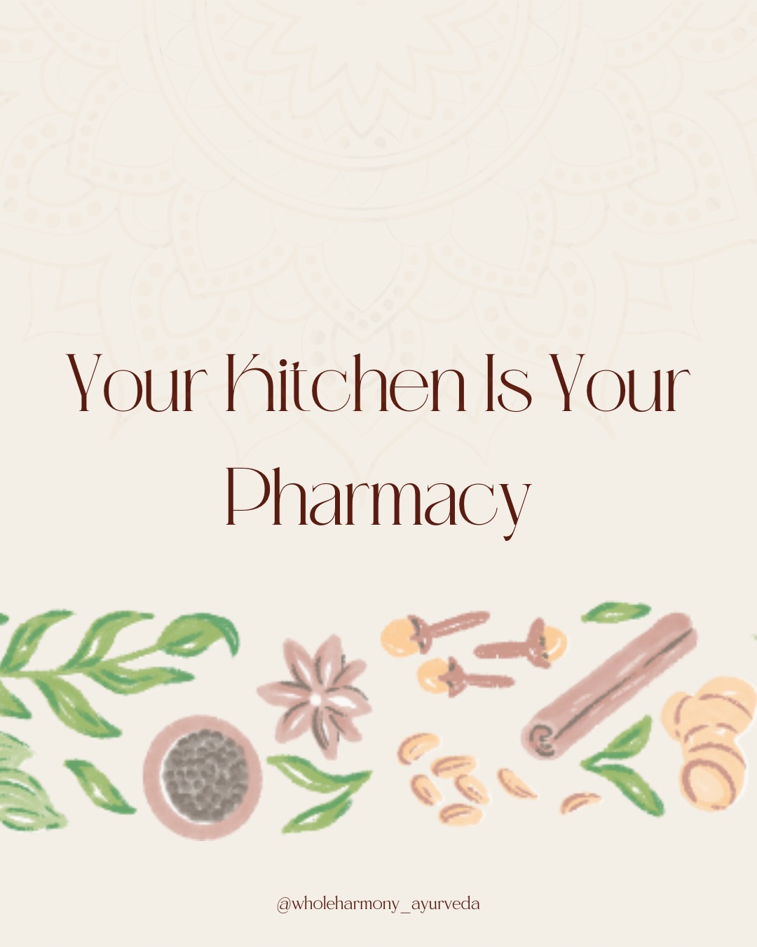 Many everyday ingredients, especially spices, contain properties that support digestion, immunity, the respiratory system, gut health, lower inflammation, calm the nervous system and much more.
Cooking with spices (not dry but with a healthy fat) on a regular basis is a great way to reap benefits as preventive action. Your kitchen can be your first line of defence. Only a little is needed. There are also ways of using spices as home remedies for specific ailments but that’s for another post!
There are so many more foods, spices, and herbs on top of those listed in this post. You just need to know what you have and how to use it. Always use spices and foods according to the season, your Agni (digestive capacity), your prakriti and your vikriti.
No trends, just time tested tools. 🫚🪴
#yourkitchenisyourpharmacy #cookingwithspices #medicinalproperties #preventativehealth #ayurvedawisdom