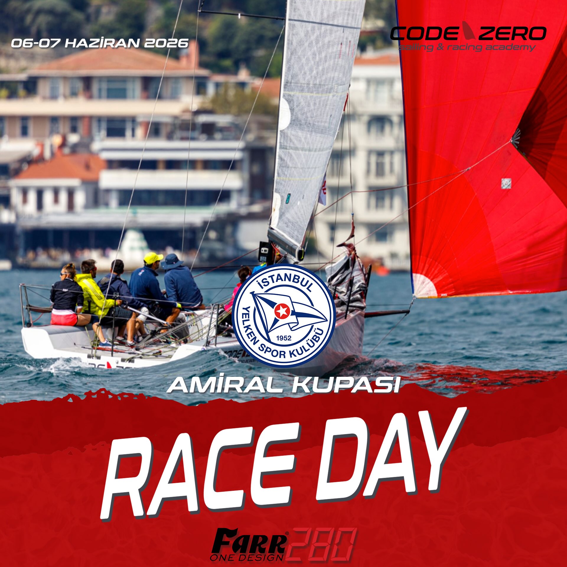 06-07 Haziran 2026 tarihleri arasında düzenlenecek @istanbulyelken1952 Amiral Kupası için #farr280 OD model teknemizle, Code-Zero takımı olarak #caddebostan ve #bosphorus parkurunda olacağız.
#winningisntcomfortable
Team Zero
@tehlile
@dileksiseyler
@aboynamedcharliebrown_
@asenaakocogluu
@cenkbogatur
@coratography
Tuğyan Buse Okutan
@eranfiliba