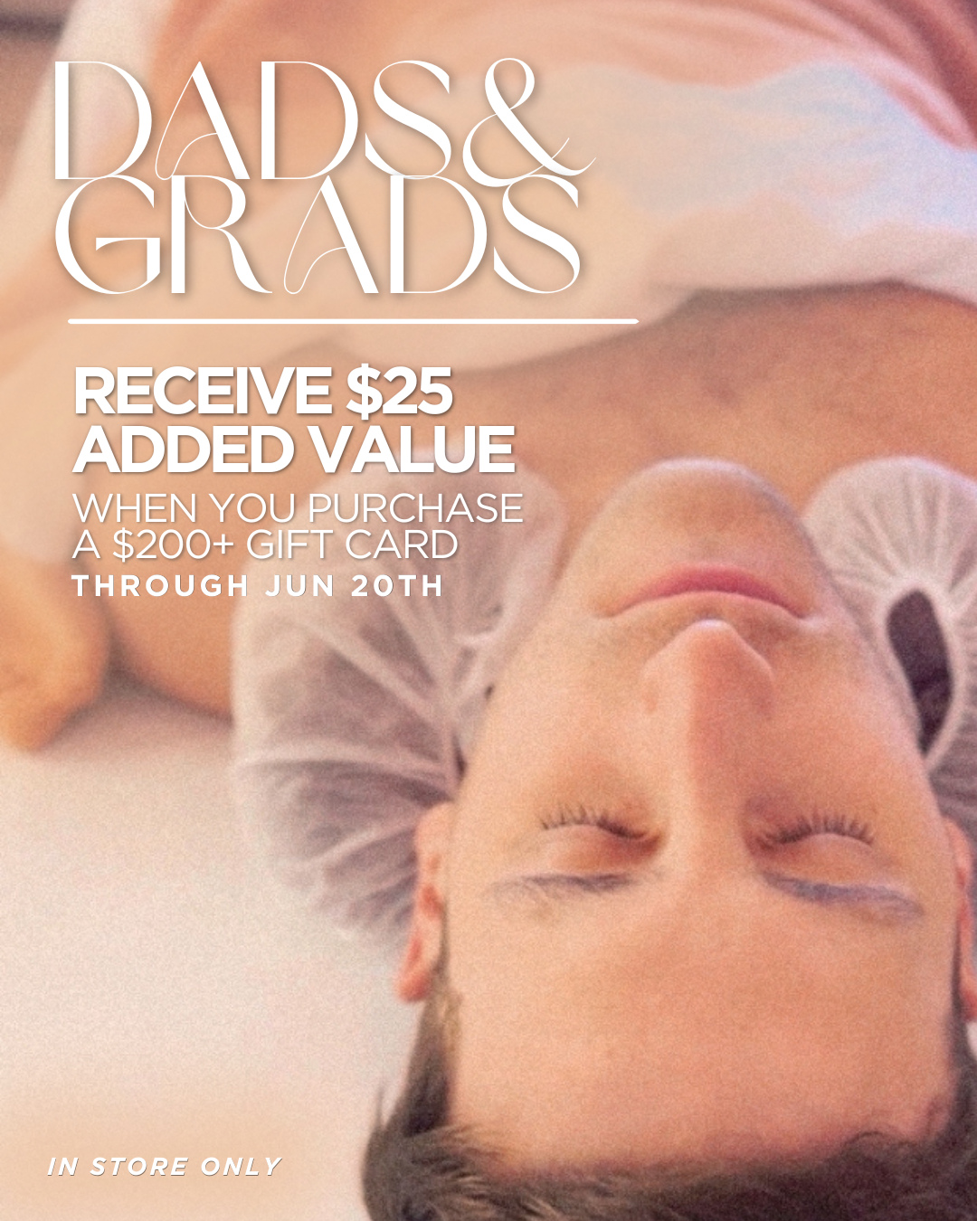 For the dads, the grads, and the people we're proud of. šā
ā
Whether they're celebrating a milestone, starting a new chapter, or simply overdue for a little time to themselves, a spa day is a gift they'll actually enjoy.ā
ā
Now through June 20th, receive a complimentary $25 added value when you purchase a $200+ gift card.ā
ā
Perfect for:ā
⨠Massageā
⨠Facialsā
⨠Sauna Sessionsā
⨠Stretch Therapyā
⨠Reiki & Wellness Ritualsā
ā
Give them something that can't be wrapped ā a chance to slow down, recharge, and feel cared for.ā
ā
Available in-store only through June 20th.