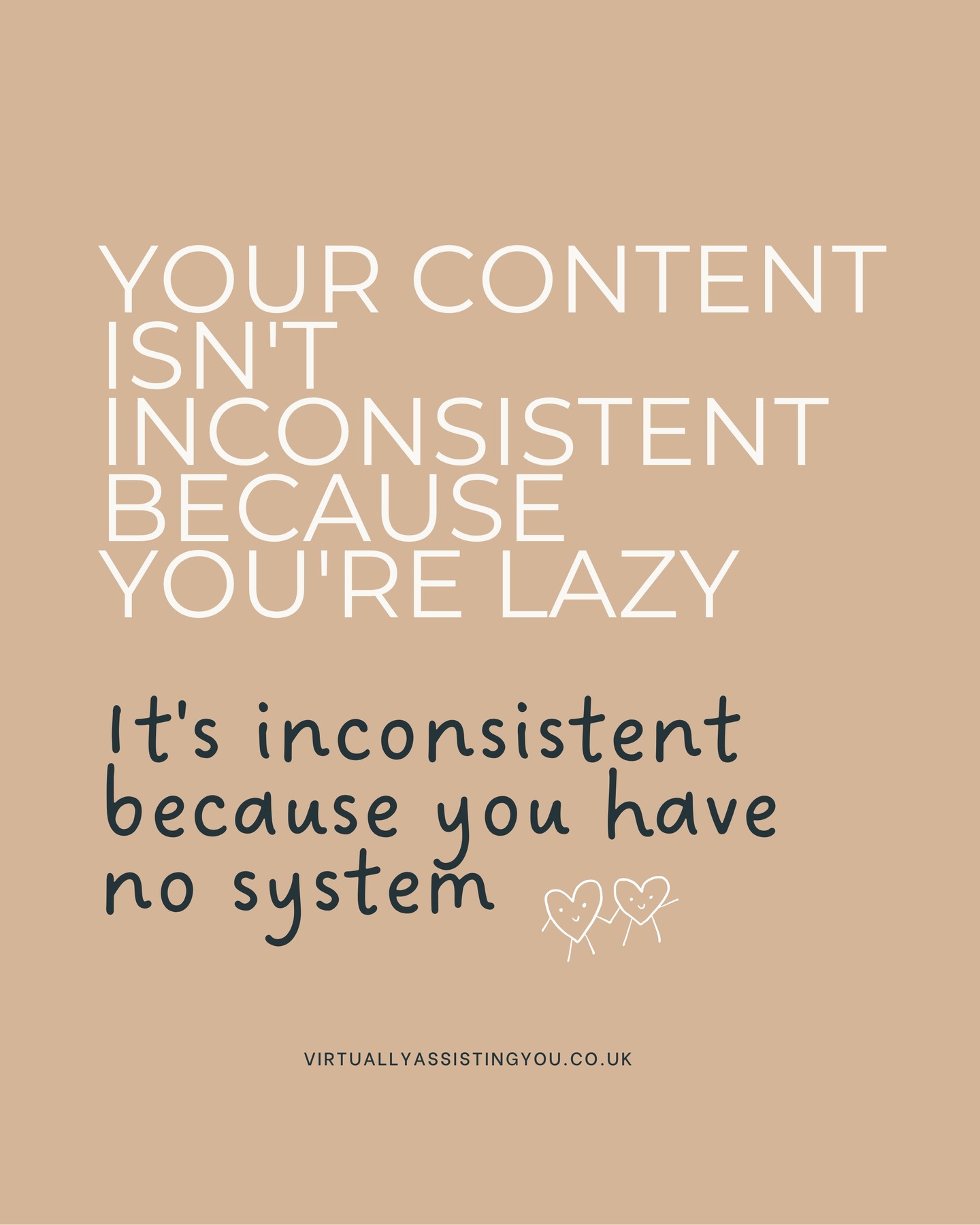 There. I said it๐๐ผ
Because I see this all the time with wellness business owners - brilliant, dedicated, hardworking people who genuinely want to show up online consistently...and somehow never quite manage it.
And they blame themselves for it.
But here's the thing ๐๐ผ consistency isn't a personality trait, and it's not something you either have or you don't.
It's a structural problem, and structural problems need structural solutions.
When you sit down to post without a clear message, a content direction or any idea of what you said last week then of course it feels impossible.
You're making dozens of micro decisions every single time, from scratch, on top of everything else your day already holds ๐ซจ
That's not a discipline issue, it's an unsustainable system (or lack of one)
The fix isn't posting more - it's getting a simple framework in place so that showing up actually feels manageable.
That's exactly what my free Remix Guide is designed to help with ๐๐ผ a practical, low lift way to get more out of every piece of content you create, without starting from scratch every time.
DM me ๐ฅ๐๐ ๐๐ซ and I'll send it straight over ๐๐ผ