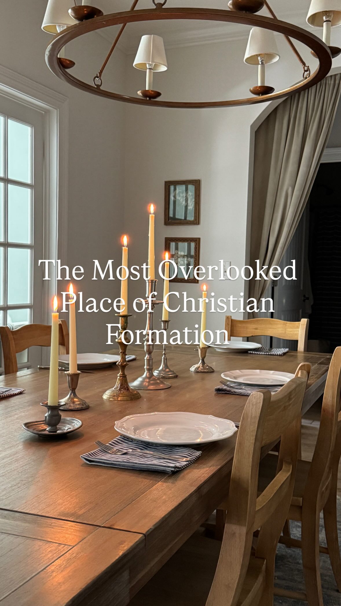 The table was never meant to be merely functional.
Throughout Scripture, God uses meals to form His people, teach gratitude, cultivate hospitality, and pass faith from one generation to the next.
In a culture of rushed meals and constant distraction, reclaiming even one shared meal each day can become a powerful act of spiritual formation.
✨ Light a candle.
✨ Offer a blessing.
✨ Put away the phones.
✨ Gather together.
The sacred home is built around ordinary moments offered to God.
.
.
.
.
#LiturgicalLiving #christianmotherhood #ChristianHome #christianhomeschool #domesticchurch