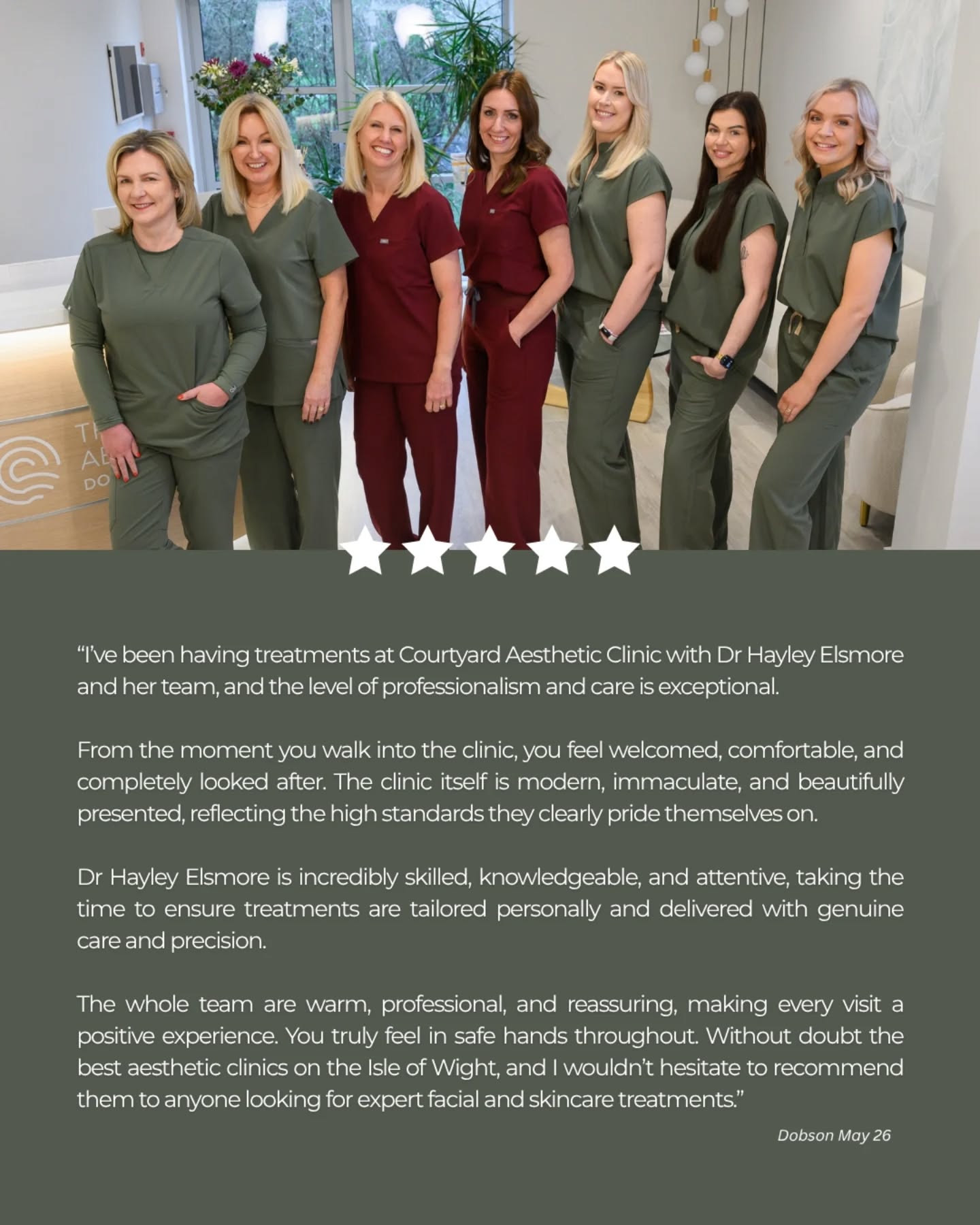 "Without doubt the best aesthetic clinics on the Isle of Wight, and I wouldn't hesitate to recommend them to anyone looking for expert facial and skincare treatments" â¨
#review #testimonial #feedback #aestheticdoctor #aestheticclinic