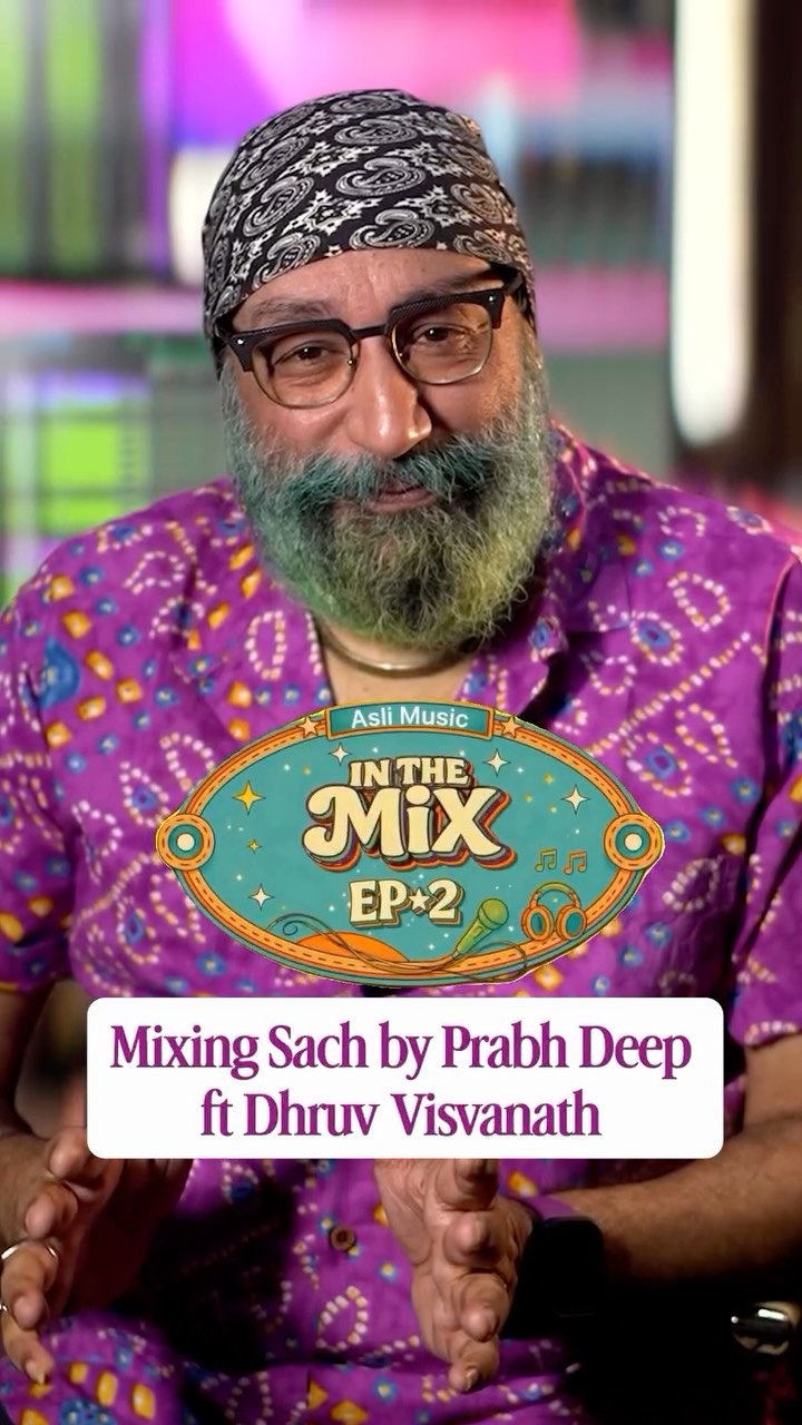 Aaj sab ‘Sach’ samne aane waala hai.
A stellar tune from Prabh Deep featuring Dhruv Visvanath on guitars, ‘Sach’ was mixed by Asli’s Big Chief, KJ Singh.
On this episode of In The Mix he breaks down how he did it. How he got the guitars layered and the vocals spiffy by using a mix of hardware and software.
@prabhdeepmusic project Santali in which he releases one song a week is going strong on week 21! Check them out on his page and streaming platforms.
@mrdhruvv has his latest single ‘Gareeb’ out now! Give it a listen. 👂
#AsliMusic #InTheMix #KJSingh #PrabhDeep #DhruvVisvanath