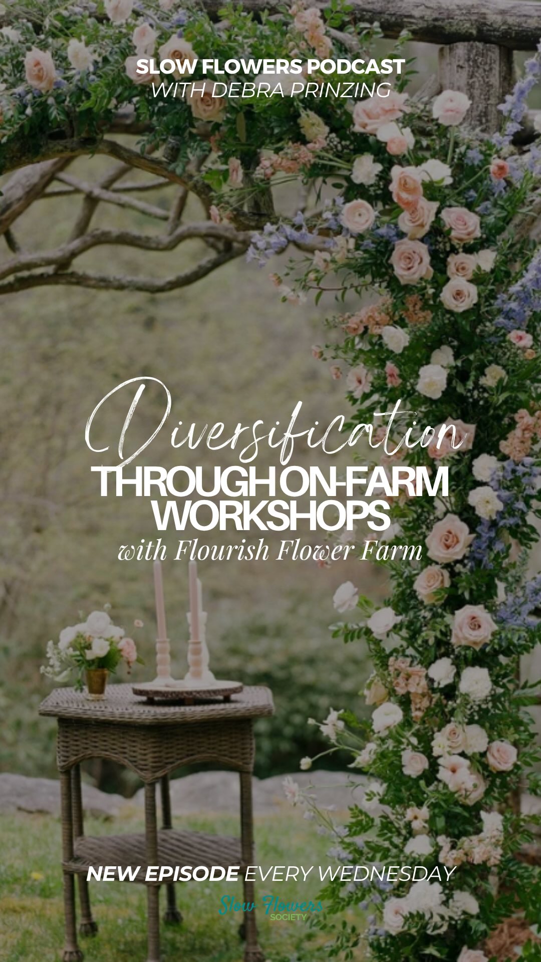 We are chatting about ‘Diversification Through On-Farm Workshops’ with Niki Irving of @FlourishFlowerFarm 🌼💡✨
Take a peek at what is to come: Niki and William Irving are proud stewards of a 9-acre farm in Asheville, North Carolina. Nestled in the heart of old tobacco country, they love nurturing their beautiful slice of paradise in the Blue Ridge Mountain — a dream come true after many years of farming on leased land. They achieve their priority of growing specialty varieties of flowers and producing high quality, organic, and fragrant blooms by focusing on intensive planting, soil fertility, plant health and succession planting. As Niki likes to say, ‘Flourish’ as a verb means: “to grow or develop in a healthy or vigorous way, especially as the result of a particularly favorable environment.” Wanting a simple and meaningful business name that fit their values and lives, and thanks to a suggestion from Niki’s mom, they started the farm-based venture during a time of transition and deep personal longing for something more in our lives. “We wanted to be flourishing as people and to be doing something heartfelt and important,” Niki explains. Their goal is not only to provide a favorable environment for plants to flourish, but also for employees, customers, workshop guests, wedding clients and everyone who is a part of Flourish Flower Farm to flourish.
Listen or watch NOW on Apple Podcasts, Spotify, YouTube, or wherever you get your podcasts 🎙️💐✨
#slowflowerssociety #slowflowers #slowflowerspodcast #slowflowersmovement #sustainablefloristry