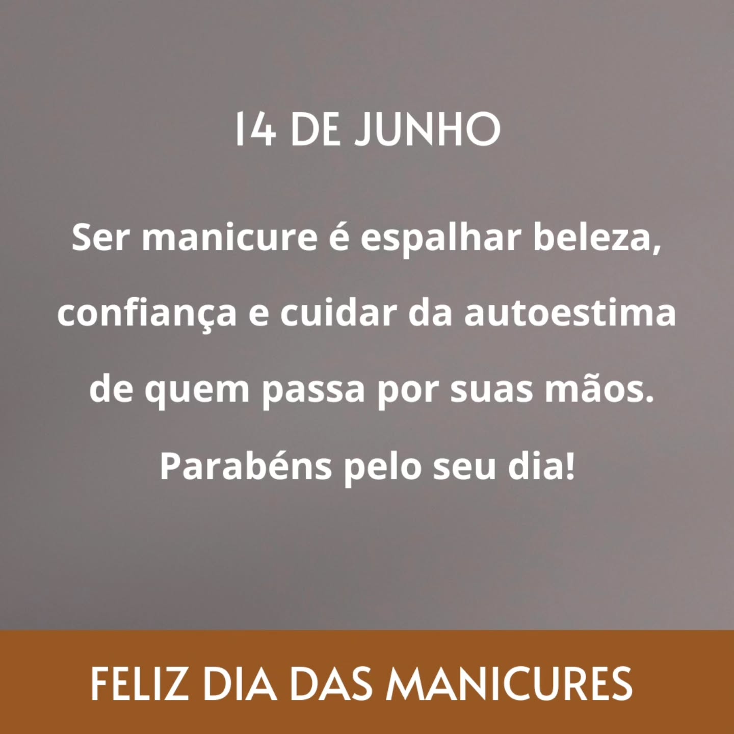 Feliz dia das manicures!
Obrigado por cuidarem das nossas mãos e pés!
Parabéns especial para @leticiakolosque e @bethina_unhas
www.salaoespacovida.com.br