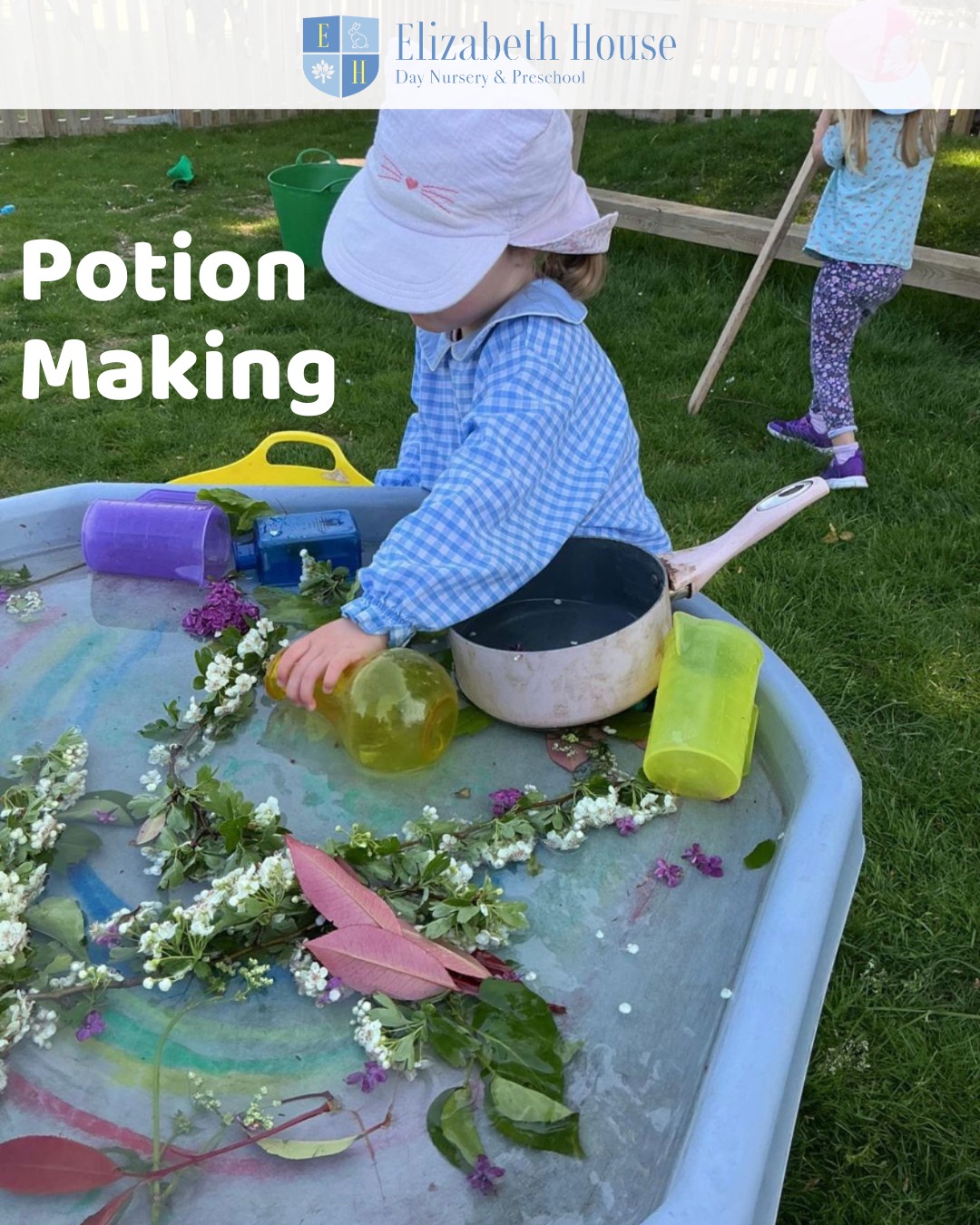 There was lots of creativity and imagination flowing at Forest School this week as the children enjoyed making their own nature potions. Using leaves, petals, mud and water, they mixed, poured and explored the natural world around them through sensory, hands-on play. 🌿
#preschool #elizabethhousenursery #nursery #earlyyears #eyfs #wallingford #oxfordshire #forestschool #natureplay #learningthroughplay