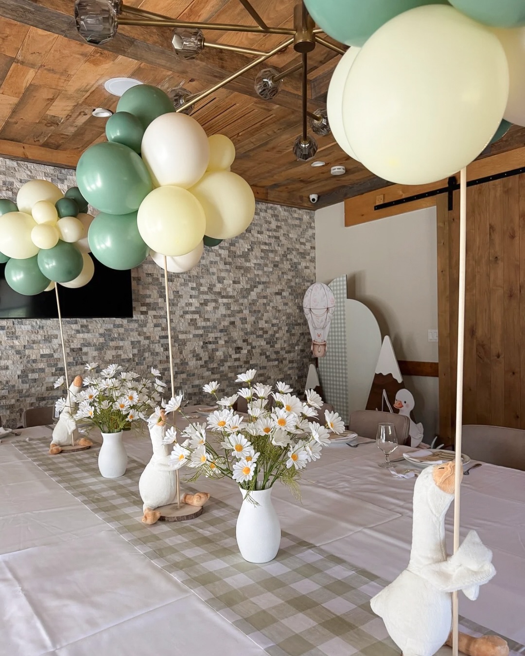 A Silly Goose is Almost on the Loose 🪿🤍
You can rent this exact look! Our full setup includes:
🪿The double arch backdrop (Gingham + Green)
🪿Custom silly goose foam cutouts & daisy accents
🪿Matching daisy centerpieces
🪿Shower games & a “Guess the Due Date” calendar
P.S. Want to scale it up? This backdrop can also be paired with our single arch and a full balloon garland!
💌 Want to rent the look? DM us directly or email us at Blvdeventdesigns@gmail.com for availability and pricing!
#SillyGooseBabyShower #BabyShowerRentals #EventDesign #PartyBackdrop #GinghamPartyTheme