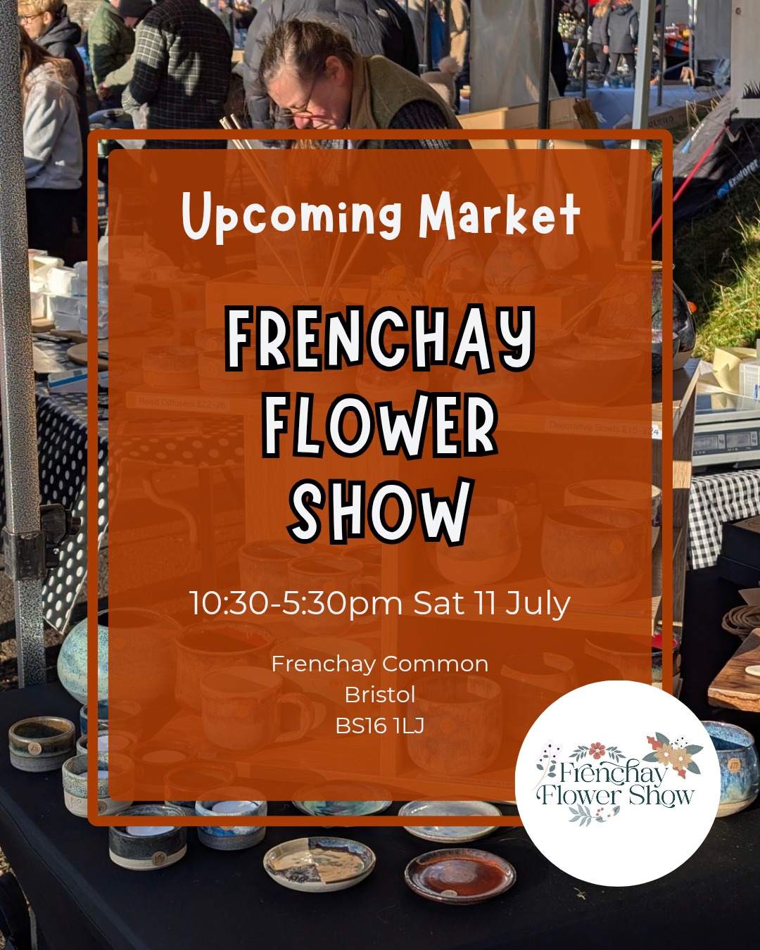 Market Spotlight
Returning back to the Frenchay Flower Show again this year, this time in the heart of the village @frenchayflowershow
I had an incredible time last year meeting more of my local community and lots of familiar faces too. They are celebrating their 81st Anniversary this year with a huge range of flower and horticultural events, dog show, classic car display, crafts stalls and more!
Last year was a whopping 33C heat though so fingers crossed for a more sensible wether forecast this year!