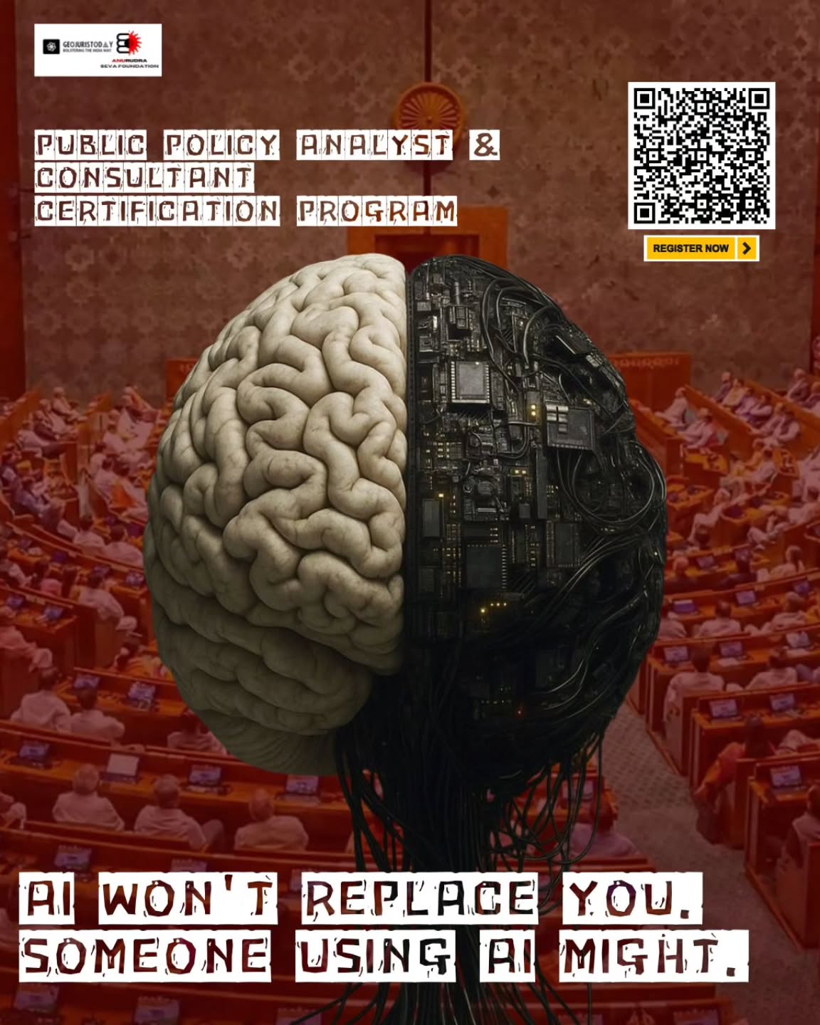 AI won't write policy. But the policy analysts who master AI will shape the future.
In a world driven by rapid technological change, public policy can no longer be analyzed using yesterday's tools. *Our Public Policy Analyst & Consultant Certification Program* is designed to equip you with the strategic frameworks and AI-driven insights needed to lead in modern governance.
Master the intersection of human intellect, data, and technology to solve real-world policy challenges.
What you'll gain:
✅ In-depth understanding of public policy analysis
✅ Strategic consulting frameworks
✅ Practical insights on integrating AI and tech into governance
Future-proof your career. Register now!
Don't get left behind, learn to leverage the tools that are reshaping the landscape.
*How to join:* *Scan the QR code* in the post or click the link in our bio to register today!
#PublicPolicy #PolicyAnalysis #ArtificialIntelligence #Consulting #FutureOfWork Upskilling PolicyMakers TechPolicy Governance ProfessionalCertification