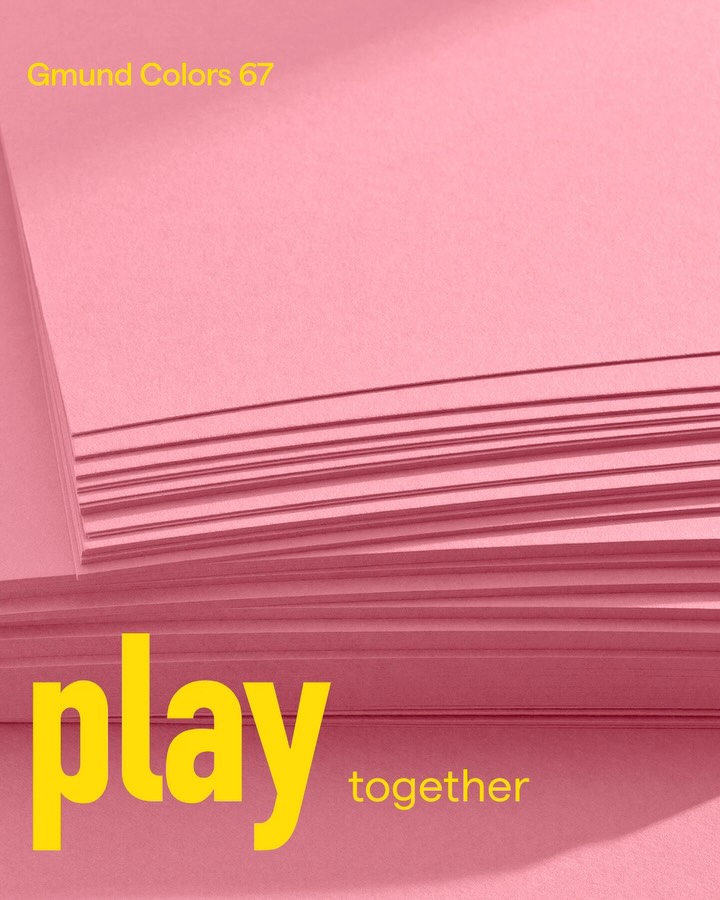May we introduce: Gmund Colors Matt 67, also known as „play together.“
This energetic and optimistic shade brings a playful spirit to every design. It encourages experimentation, sparks conversation, and celebrates creativity, connection, and the joy of sharing ideas. It reminds us that the best results often come from collaboration. After all, great things happen when different perspectives come together.
Bold yet approachable, „play together“ stands out while making others feel welcome. Whether paired with soft neutrals, strong contrasts, or other expressive colors, it adds personality, warmth, and a sense of fun.
Creativity grows when we exchange ideas, inspire one another, and create together.
Discover our new colors and find the shade that brings people together at www.gmund.com.
#gmundpaper #gmundcolors #newwillmove #colors #paperlove
