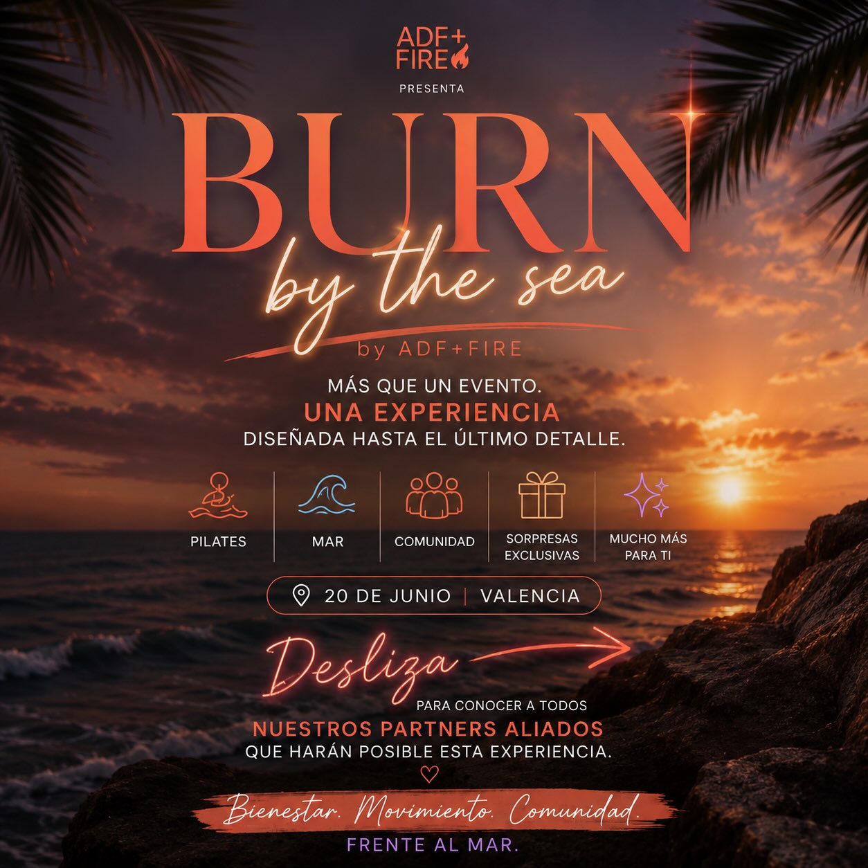💜BURN BY THE SEA 🔥
Esto no es una clase y una experiencia. ✨
Es una mañana frente al mar diseñada para recordarte lo bien que se siente hacer algo solo para ti.
Y porque los detalles importan, hemos reunido a personas y marcas increíbles que creyeron en esta visión desde el principio.
💜 @agua.nea
💜 @bioveganbynavarroherbolario
💜 @lainocente.go
💜 @naturalfullbeauty
💜 @cocoaspicebeauty
💜 @jenin.brunch
💜 @tatobeatss
💜 @weirdjul 🎥
💜 @ol.olga 📸
Marcas que suman valor, cariño y propósito. 🔥
Burn by the Sea fue creado para mujeres que quieren sentirse vivas, fuertes e inspiradas. 🌊🔥
¿Ya tienes tu entrada? Cuéntanos — ¿qué es lo que más ilusión te hace? 👇🏻😍
¿Todavía no? Quedan las últimas 2 plazas. ✅
Link en bio👆🏻
#wellnessjourney #valenciaevents #summervibes #adfpilates #womenwhomove