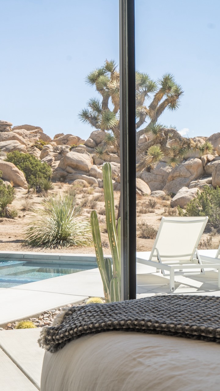 Welcome to Mars Landing, featured in Dwell Magazine and set among the high desert’s iconic boulders. This striking, modern desert home is 15 minutes from Joshua Tree National Park and 5 minutes from town.
It’s the perfect hub for staying put. Hit the local markets, order in from nearby spots, and enjoy the sweeping views from the comfort of a home designed for slow afternoons.
Spend the day exactly where you belong—poolside.
From the desert,
Cocoon
#getaway #desertvacation #vacationhomes