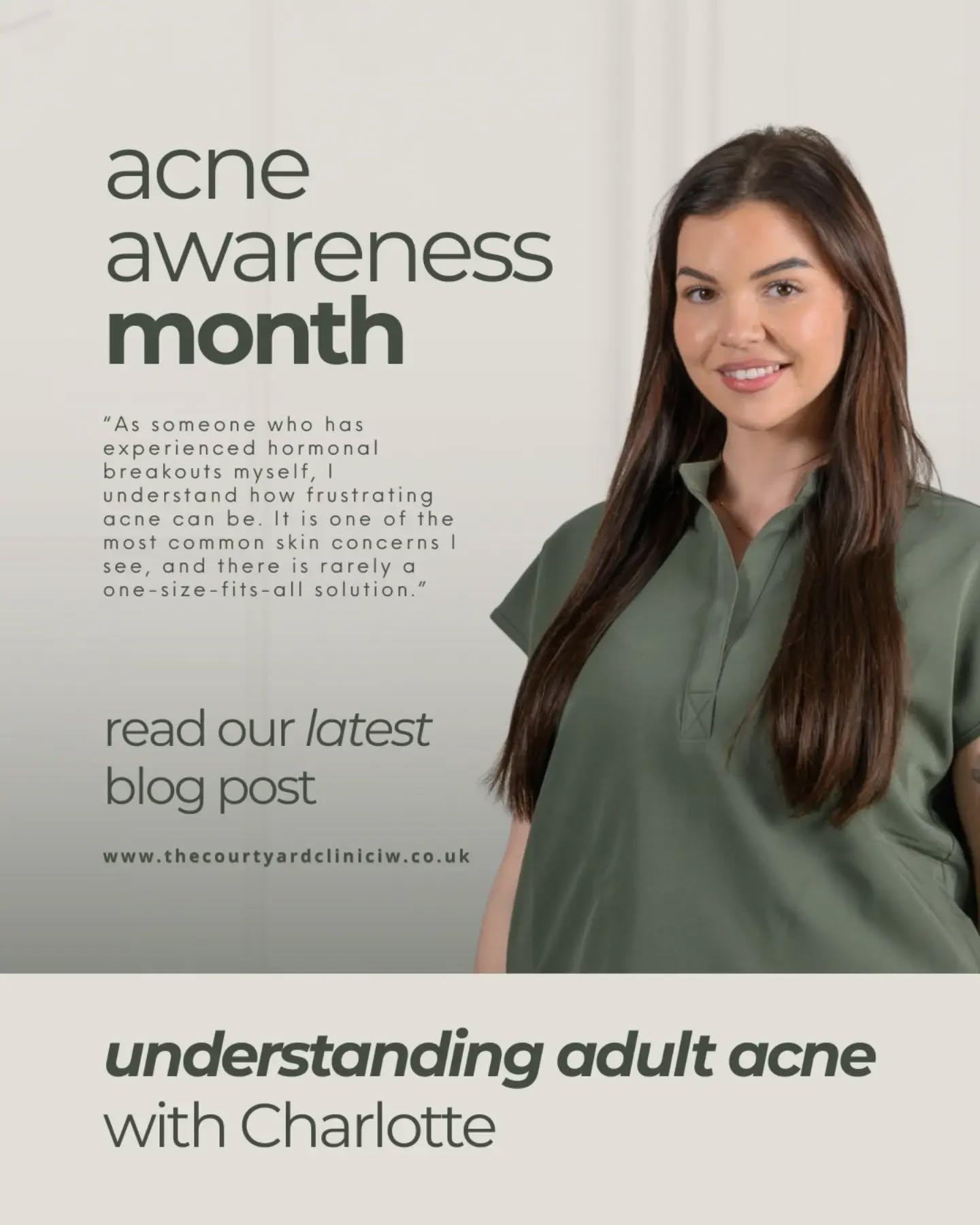June is Acne Awareness Month, and Charlotte is sharing her personal and professional insights on managing adult breakouts.
Because acne doesn't just stop when you grow up - and there is definitely no "one-size-fits-all" cure.
đ Read our latest blog post, Understanding Adult Acne with Charlotte, to learn more about tailored skin solutions.
Link in bio đ
#acneawareness #acne #acneawarenessmonth #acnetreatments #blogpost
