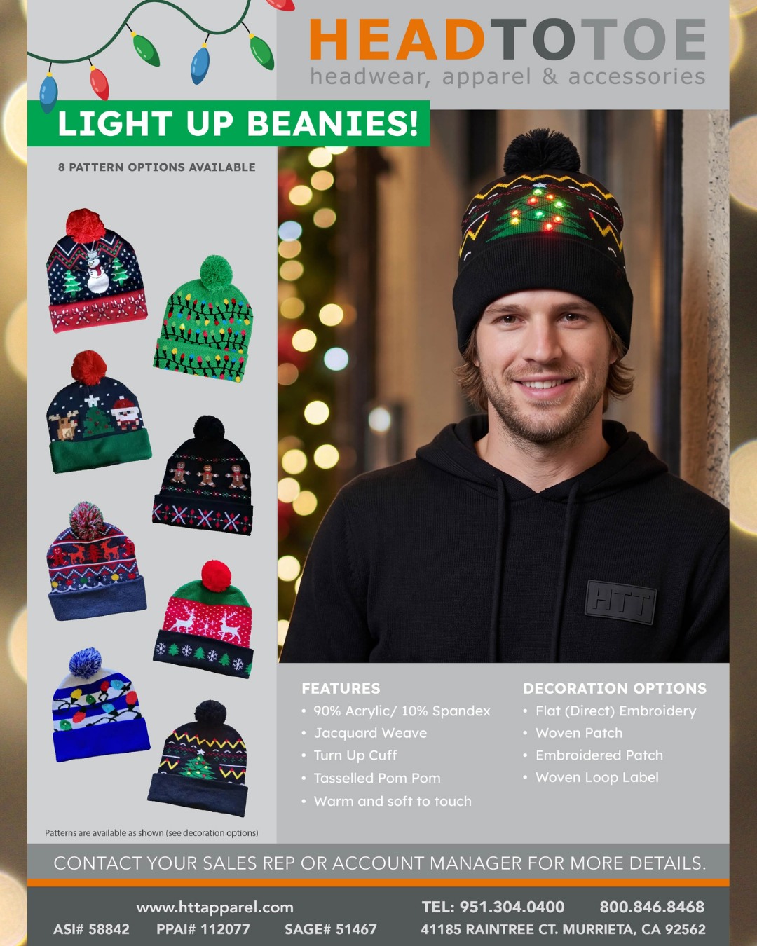 Your brand on a beanie. But make it light up. 🎉
8 patterns. Tasselled pom pom. Jacquard weave. Custom embroidery. Soft enough to wear all day, fun enough to stop the scroll.
This is the merch your team actually wants to wear.
Customize yours at httapparel.com
#HTTApparel
#CustomBeanie
#BrandedMerch
#WinterMerch
#CustomHeadwear
#LightUpBeanie
#CustomPomBeanie
#BrandedBeanies
#TeamMerchIdeas