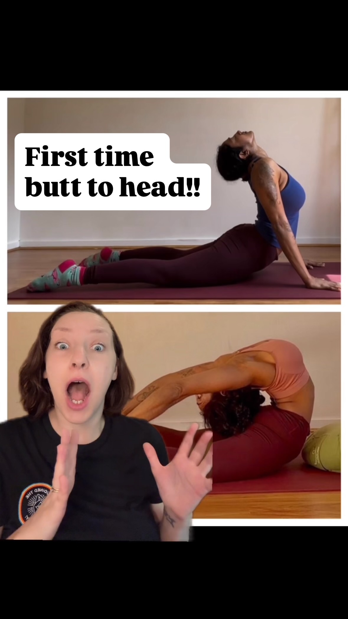 First time butt to head 🎉
Progress comes in many forms, and VISUAL progress is just one of them.
- Improved strength
- Improved body awareness
- Improved coordination
Are ALL signs of progress, you just can’t SEE them. But that doesn’t mean they’re not impressive! Those aspects of progress are crucial first steps in making lots of visual progress 💯
Visual progress is, of course, the most fun to look at, and Sangeetha here is:
1) KILLIN’ it
2) Really good at taking videos of herself training and sending them to me
3) Happy with me sharing her photos (some of my students don’t want me to show pics of them, even when they make INSANE visual progress, and we have to honor those boundaries!)
I don’t have an ending to this post, I just hope it inspires you to keep going, and know that progress (in any of its many forms) is ALWAYS possible 🥰
(Sangeetha trains with me online through the Personalized Flexibility Training program, and does online check-ins with me once a month to progress her training 🤍)
NEXT IN PERSON TRAINING:
Copenhagen in August! Full details and sign up in my bio 🤗
Stay Shrimpy,
Catie 🦐