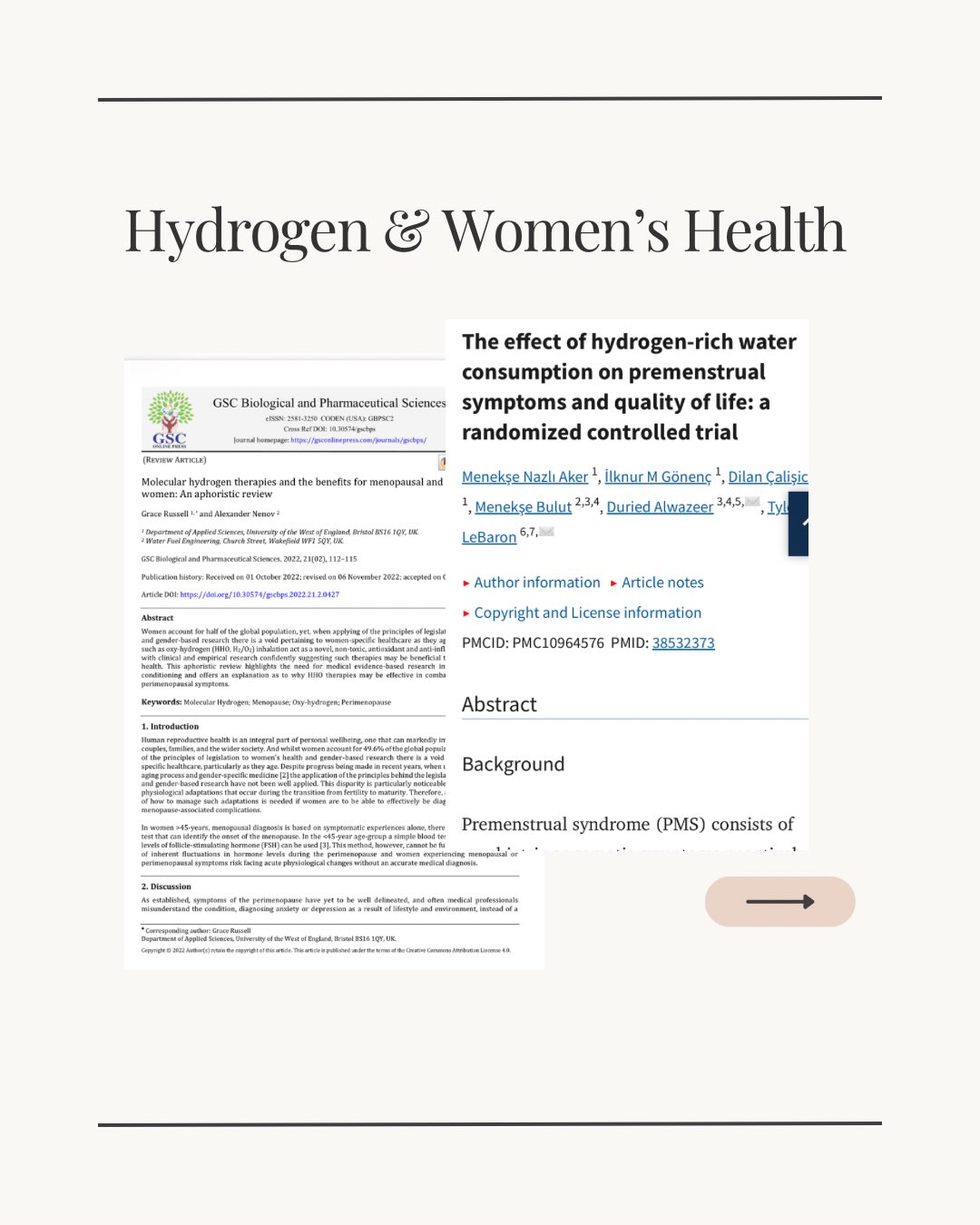 Can hydrogen support women’s hormonal health? 🌸
Emerging research suggests molecular hydrogen may help reduce PMS symptoms and support women during menopause by reducing oxidative stress and inflammation.
#MolecularHydrogen #WomensHealth #PMS #Menopause #HydrogenResearch