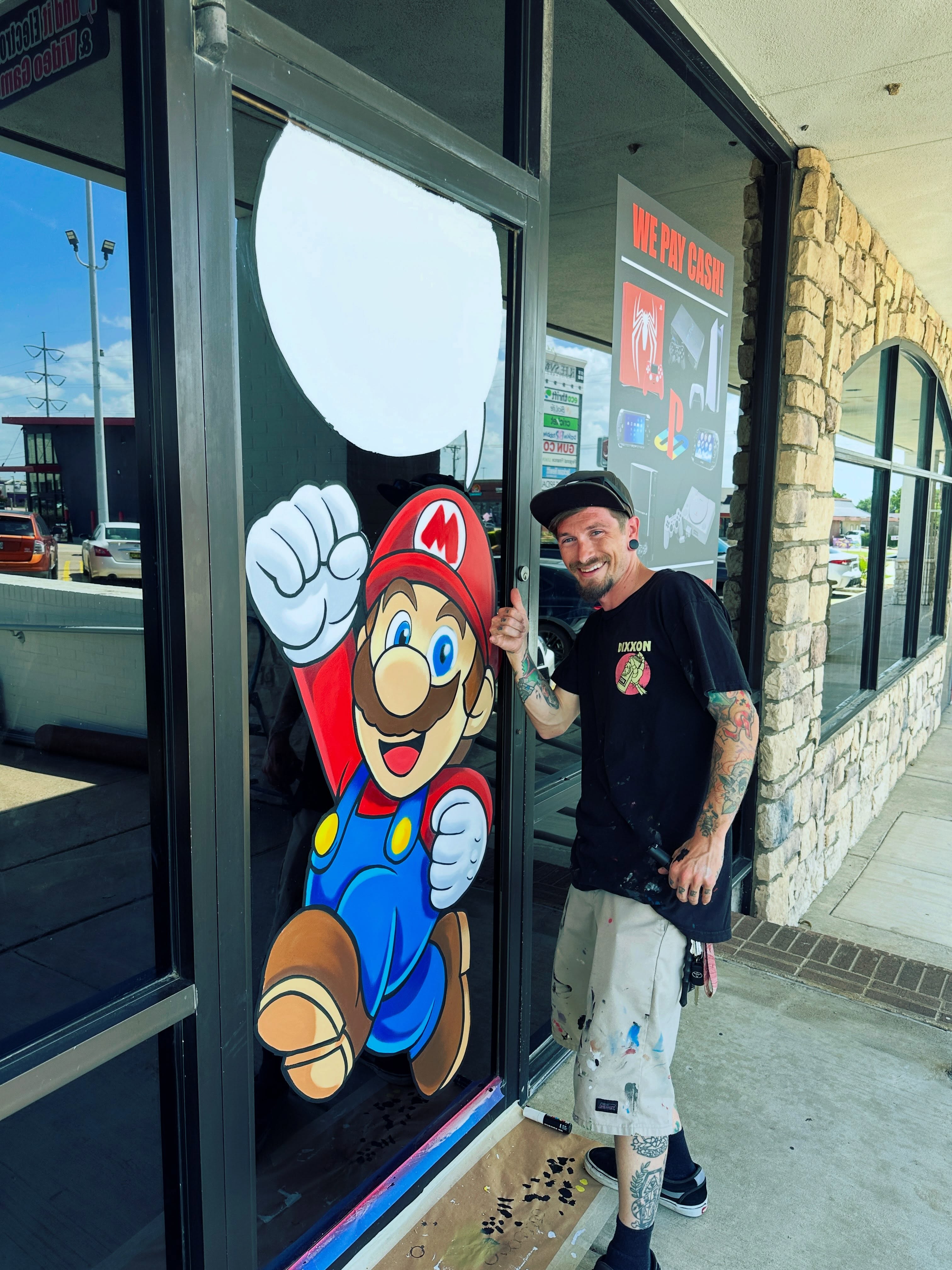 CALEB IS AT IT AGAIN 🎨CREATING SOME AMAZING ARTWORK FOR THE NEW FOUND IT LOCATION 🔎 LARGEST RETRO VIDEO GAME STORE IN DFW🔥 OPEN 10-7 & WE SHIP🔥
Caleb Cannon
Instagram: @cannonxix
Studio: Someplace Else Tattoos in Euless TX
Someplace.else.tattoos
You’ve been looking for it....
We Found It!
Found It Electronics & Video Games
6238 Rufe Snow Drive, Ste. 124
North Richland Hills, TX 76148
817-401-4596
Open 10-7 Mon-Sat 12-7 Sun
www.founditgames.com
#retrogamestore #mario #princesspeach #retrovideogames #tcg