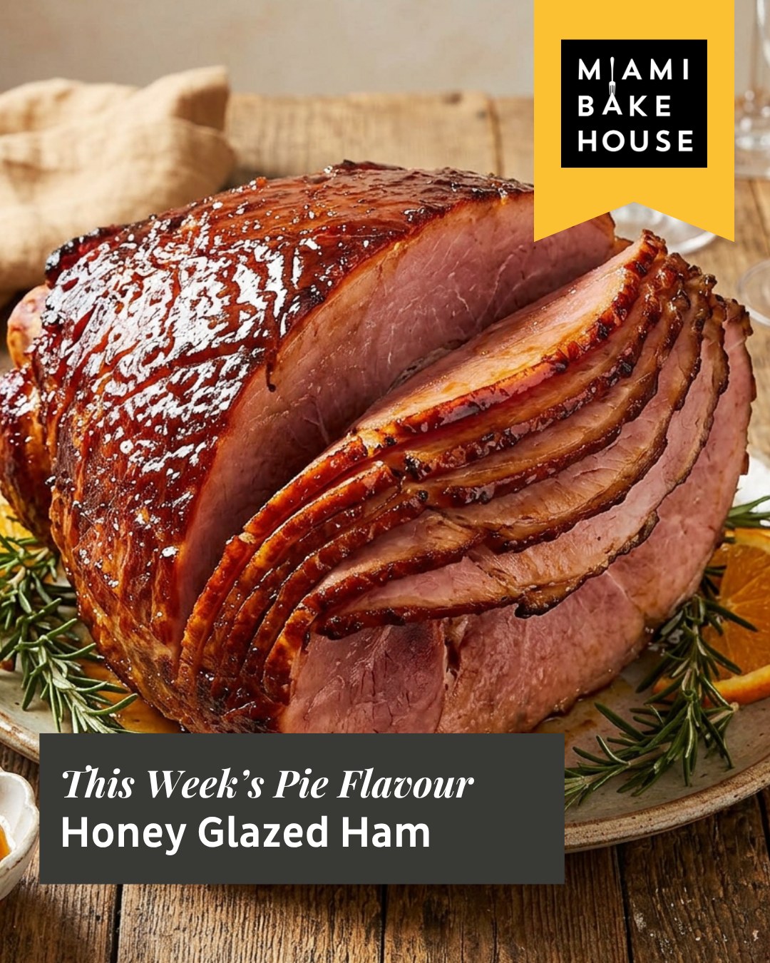 This week's pie of the week is inspired by the timeless comfort of a classic Honey Glazed Ham — a recipe rich with nostalgia and sure to be loved.
Our Honey Glazed Ham Pie is rich, comforting and bursting with flavour! Made with delightful pieces of leg ham folded through a smooth white wine cream sauce with a hint of golden honey, delivering the perfect balance of savoury and sweet in every bite. Delicately wrapped in our signature flaky puff pastry.
Hurry down to your local Miami Bakehouse before Monday the 29th of June to get your hands on the Honey Glazed Ham Pie today.
https://www.miamibakehouse.com.au/pies
#Pieoftheweek #Miamibakehouse #Awardwinningbakery #Awardwinningpies #Bakingthingsbetter #Handmadepastry #Honeyglazedhampie