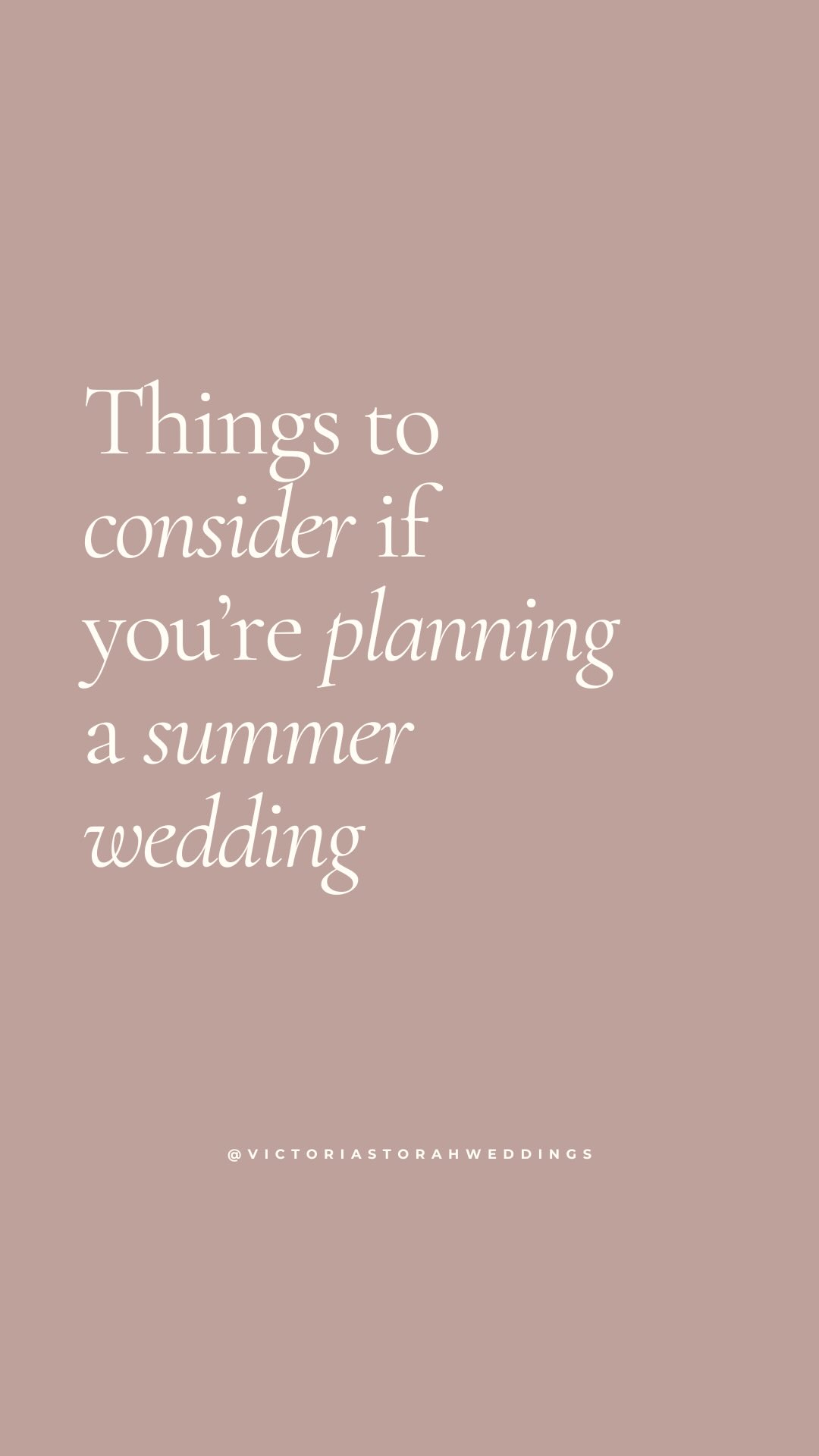 Planning a summer wedding? Have a Plan B.
If you’re getting married during the height of summer, don’t just think about sunshine, think about what happens if temperatures soar. From amending your timeline & having shaded ceremony spaces to extra hydration stations, a backup plan can make all the difference to your guests’ comfort and your enjoyment of the day.
Are you prepared for a heatwave on your wedding day? Let me know in the comments, or send me a message if you’d like help creating a weather-proof wedding plan 🤍☀️
———
#summerweddingseason #heatwavewedding #weddingweather #weddingplanningtips #weddingplanneruk