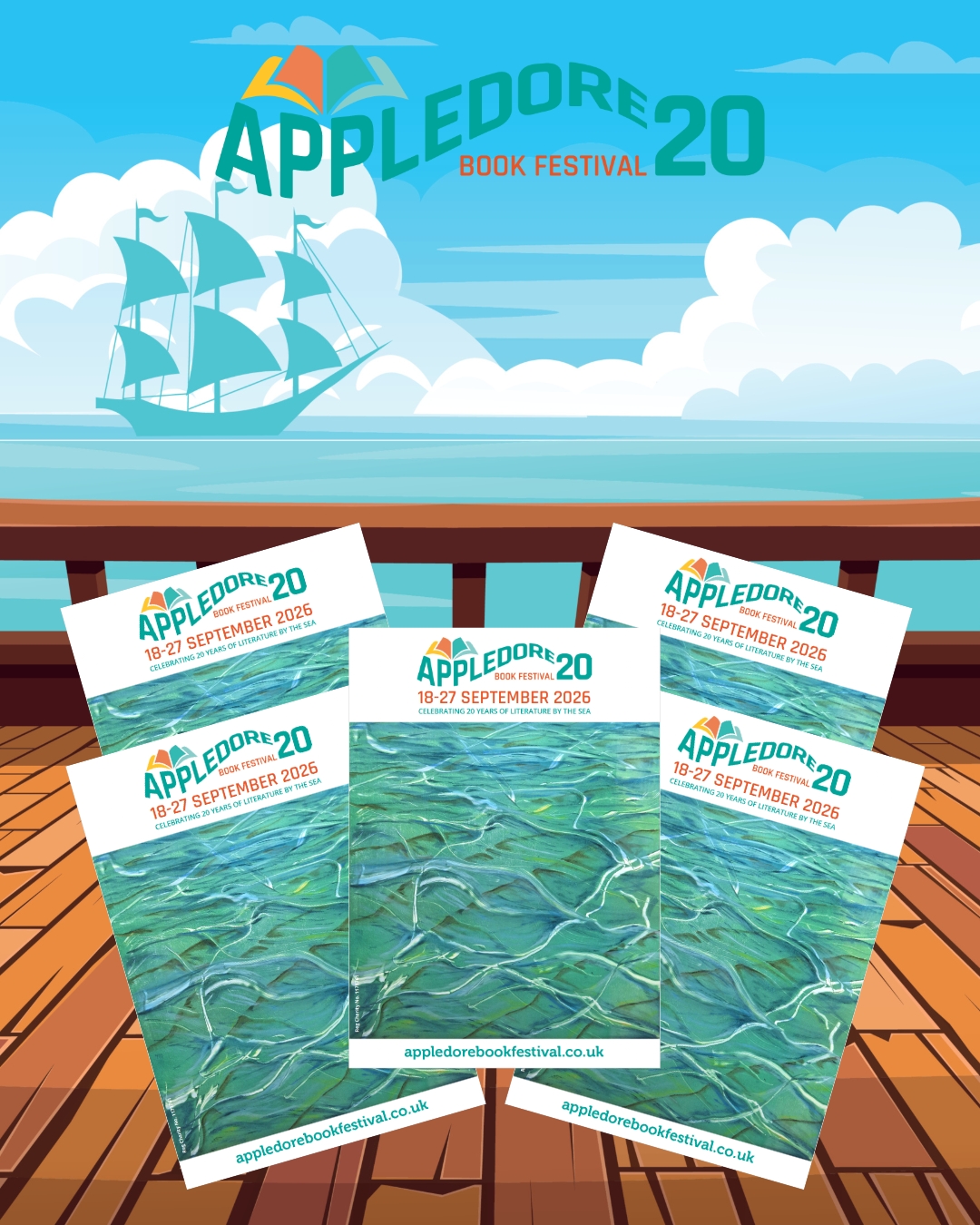 📣 Join us at Appledore Quay on Saturday 11 July to be among the first to receive a 20th Festival Brochure! 📣
The Appledore Pirates have taken over the ferry and will be arriving at the quay with a treasure chest full of brochures at 2.15pm on Saturday, 11 July. ✨
Welcomed by the Applecorer shanty singers, the ferry will be met by our wonderful volunteers who will distribute the pirates loot throughout the village. ⚓🎶
From 3pm you are welcome to join us for a cream tea at St Mary's Hall (donations welcome).🫖 🍰
🎟️ Festival Tickets
• Priority booking for Friends of the Festival opens at 8am on Friday 24 July
• General ticket sale opens at 8am on Saturday 1 August
#20thfestival #2026brochure #brochurelaunch #community