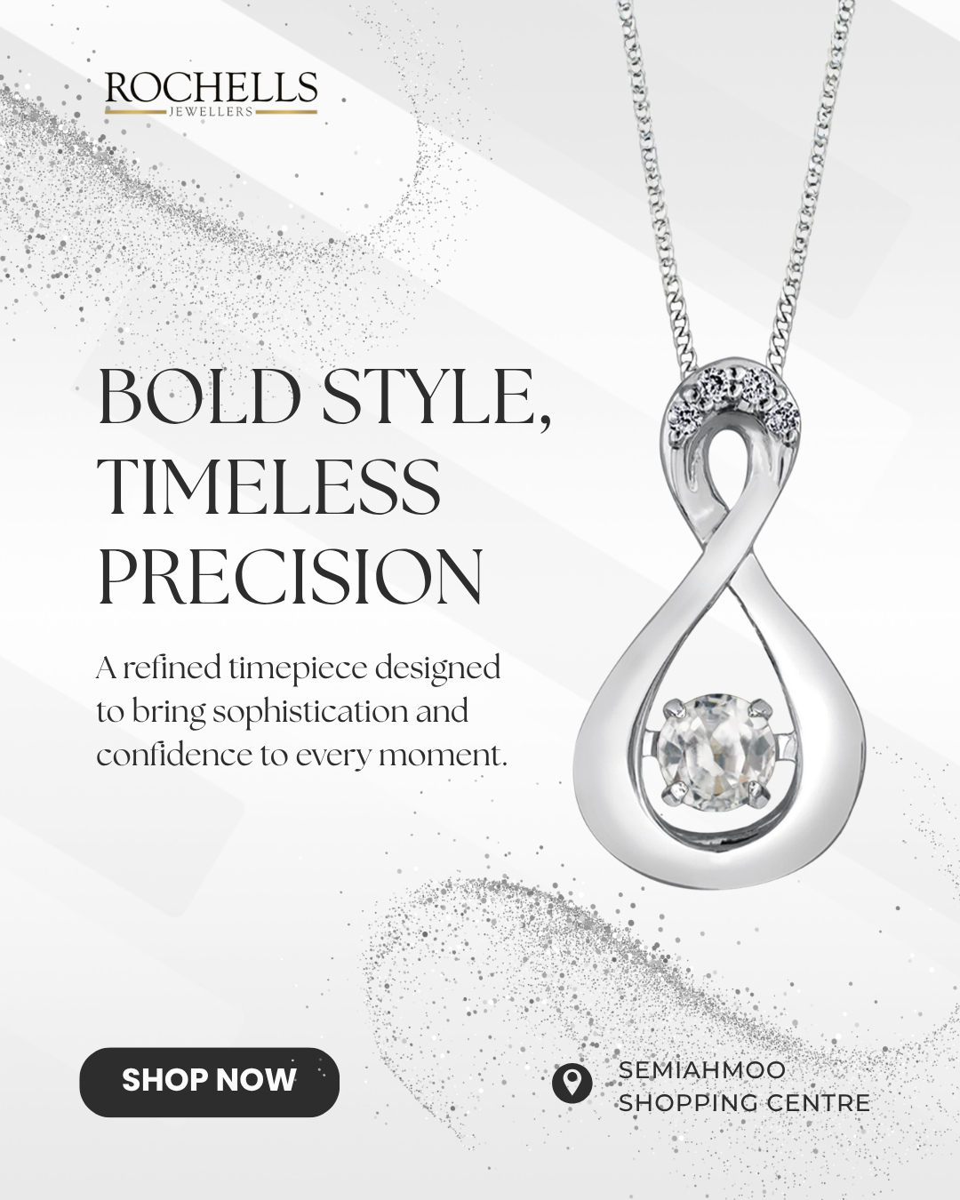 Delicate elegance with timeless sparkle. ✨
This stunning diamond pendant necklace features a graceful flowing silhouette accented with brilliant stones, creating a refined design that feels both modern and beautifully timeless. Sophisticated yet effortless, it’s the perfect piece for everyday elegance or meaningful gifting.
Crafted to shine beautifully from every angle, this pendant brings subtle brilliance to every occasion.
Discover beautifully crafted fine jewellery at Rochells Jewellers at Semiahmoo Shopping Centre.
📍 Semiahmoo Shopping Centre | Surrey & White Rock
#DiamondPendant #FineJewellery #RochellsJewellers #TimelessElegance #DiamondJewellery #LuxuryJewellery #EverydaySparkle #NecklaceStyle