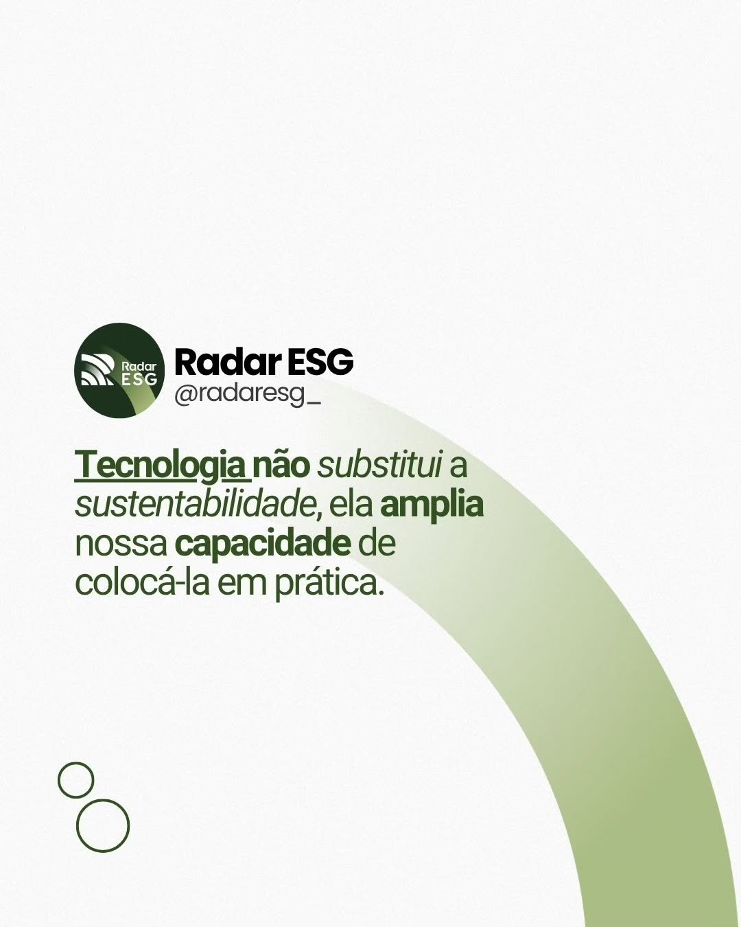 Sensores inteligentes, monitoramento em tempo real e análise de dados têm contribuído para reduzir desperdícios, otimizar recursos hídricos e melhorar a eficiência energética.
A transformação digital também representa uma oportunidade para construir operações mais sustentáveis e decisões mais assertivas. A sua empresa já utiliza dados para apoiar decisões relacionadas à sustentabilidade? A Radar ESG atua conectando esses temas à realidade das organizações.
#tecnologia #sustentabilidade #ESG