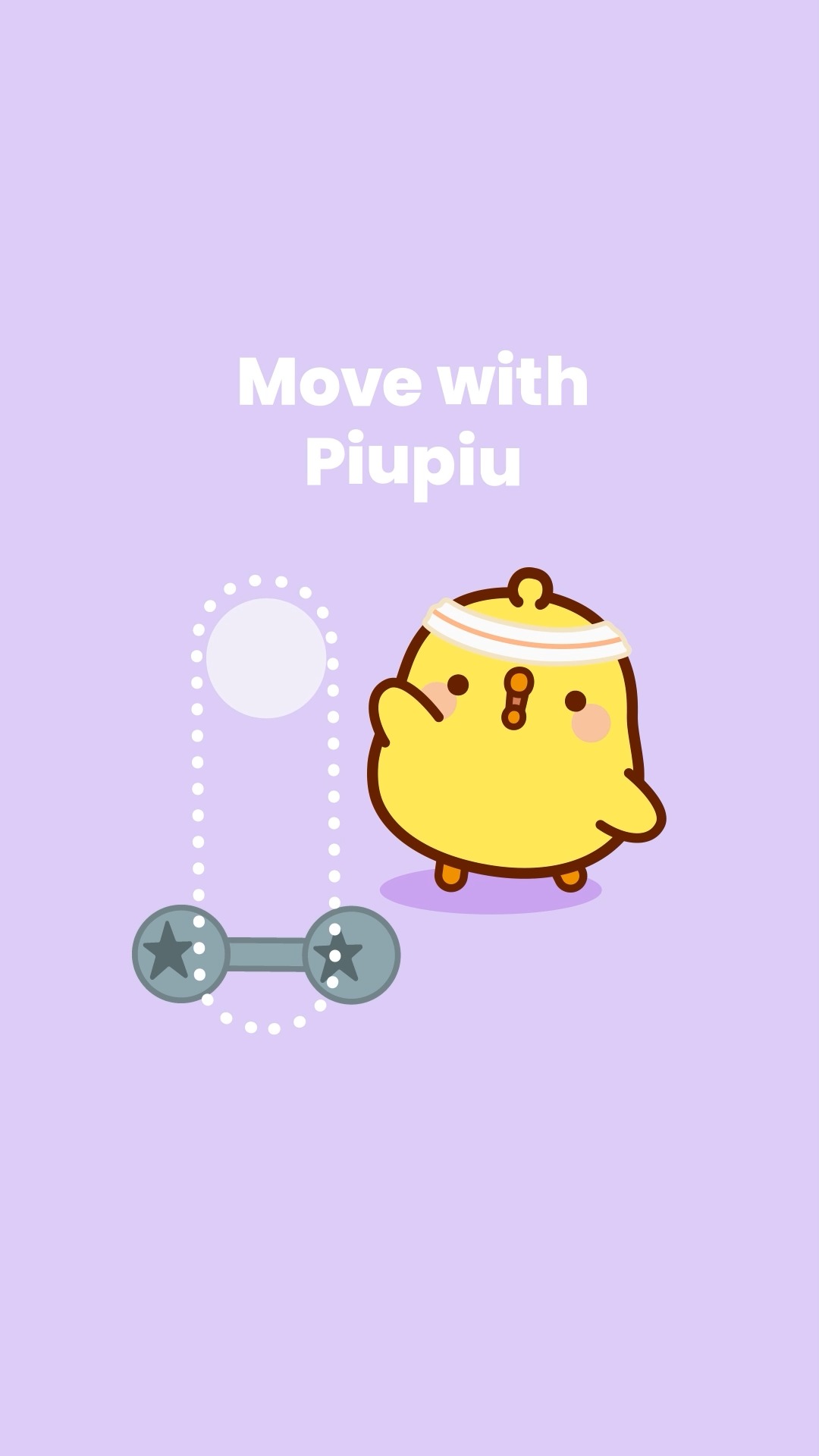 You skipped your workout? Then do it with Molang! 🏋️