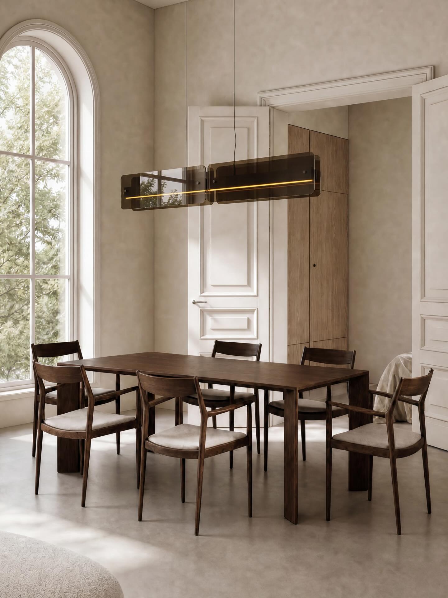 .
BRUNO. Our new mid century pendant light. Chocolate oak | Plexiglass. Collaboration with @pratliving